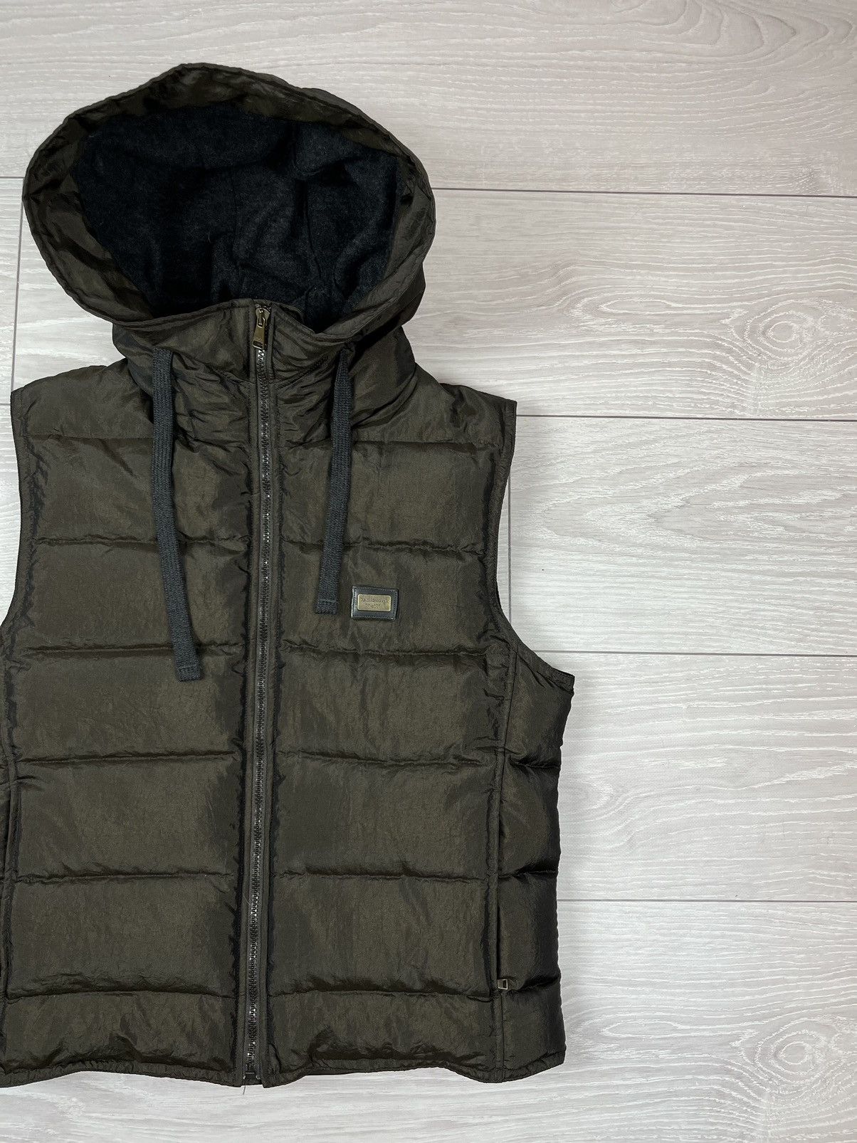 Dolce & Gabbana Dolce&Gabbana Brown Nylon Hooded Puffer Down Vest Jacket Size US M / EU 48-50 / 2 - 2 Thumbnail