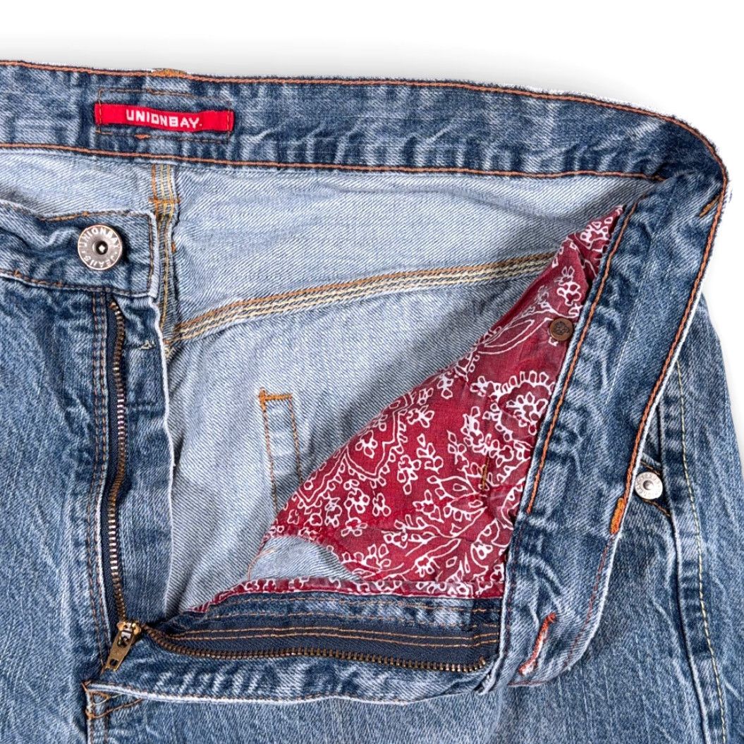 Vintage VINTAGE Unionbay Jeans Mens 36x32 Blue Carpenter Distressed Baggy Skater 90s Size US 36 / EU 52 - 4 Thumbnail