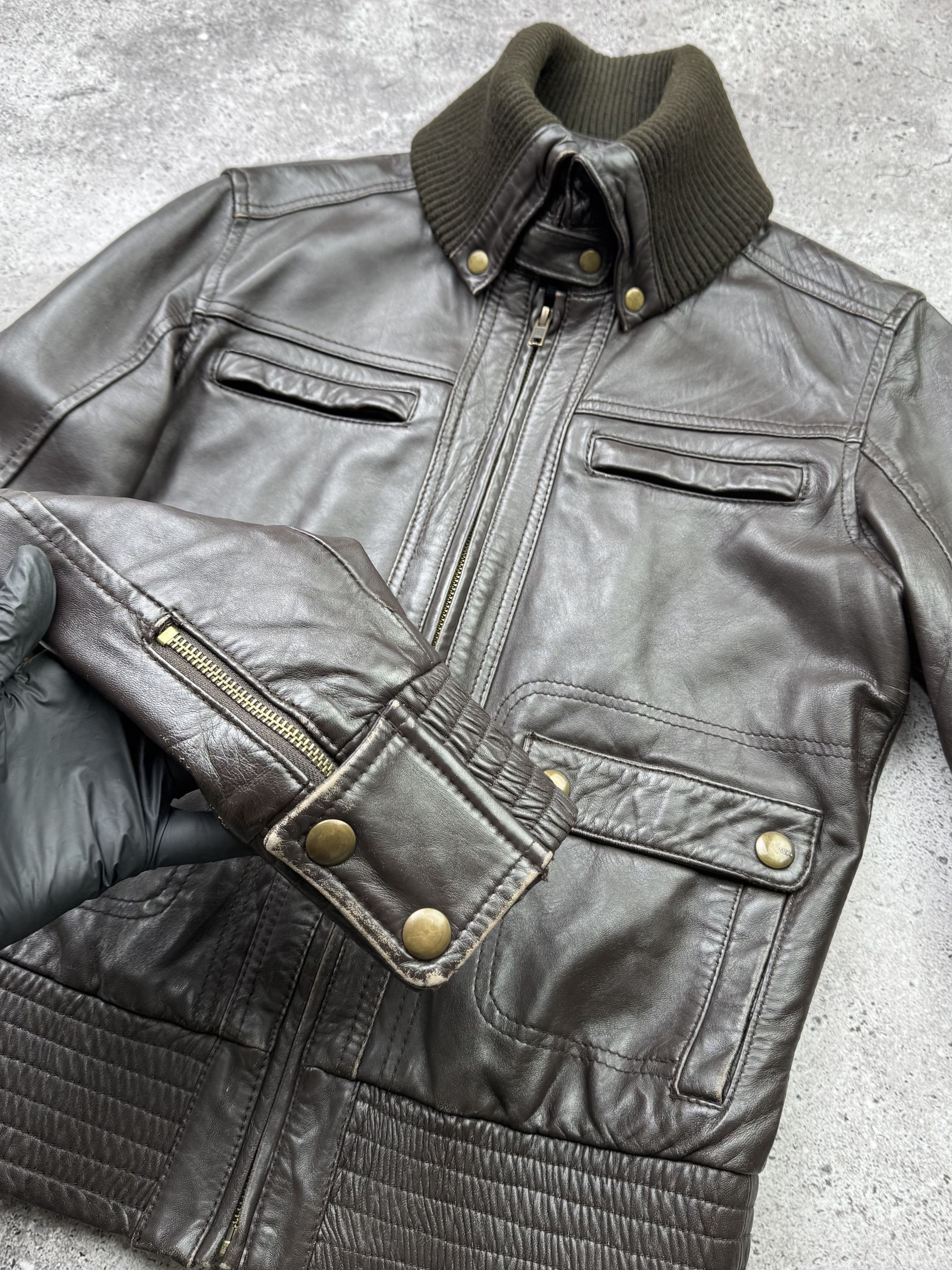 Japanese Brand Vintage Cropped Leather Jacket C397(V102) Size M / US 6-8 / IT 42-44 - 6 Thumbnail