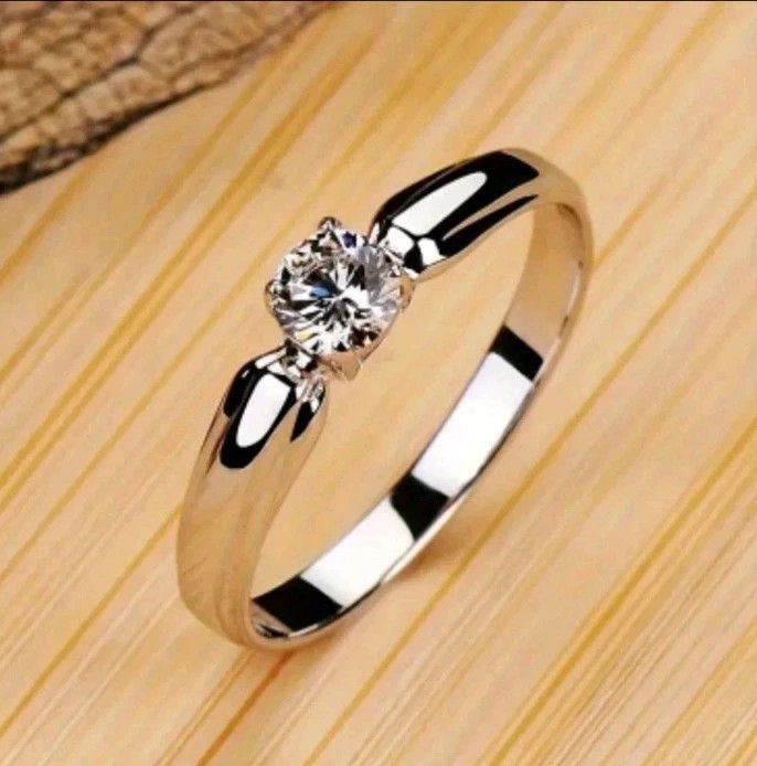 Other Cubic Zirconia Women's Wedding Engagement Ring Size 7 Size ONE SIZE - 1 Thumbnail