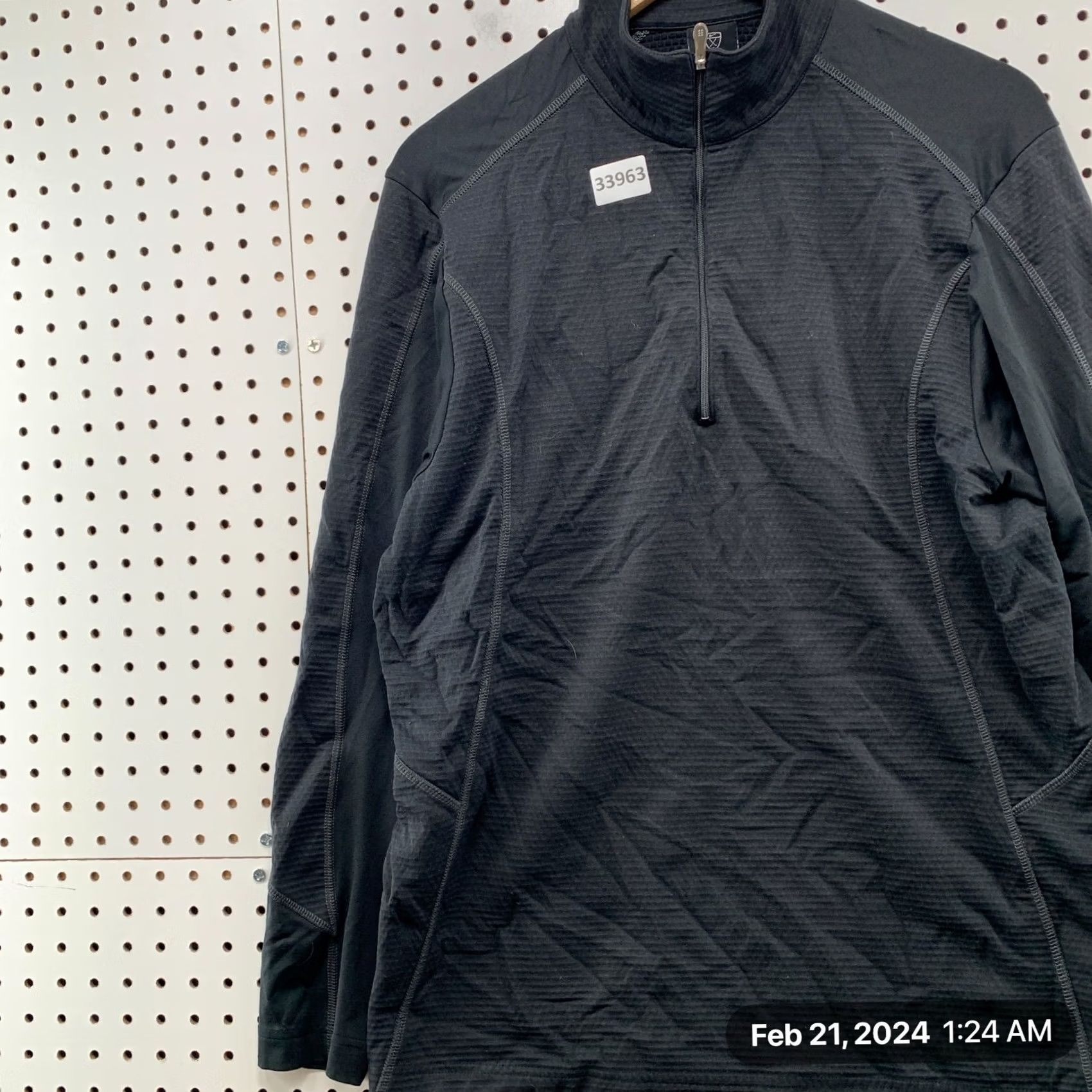 Nike Nike Golf 1/4 Zip Pullover Sweatshirt Mens Large Gray BlackBerry Oaks GC Size L / US 10 / IT 46 - 4 Thumbnail