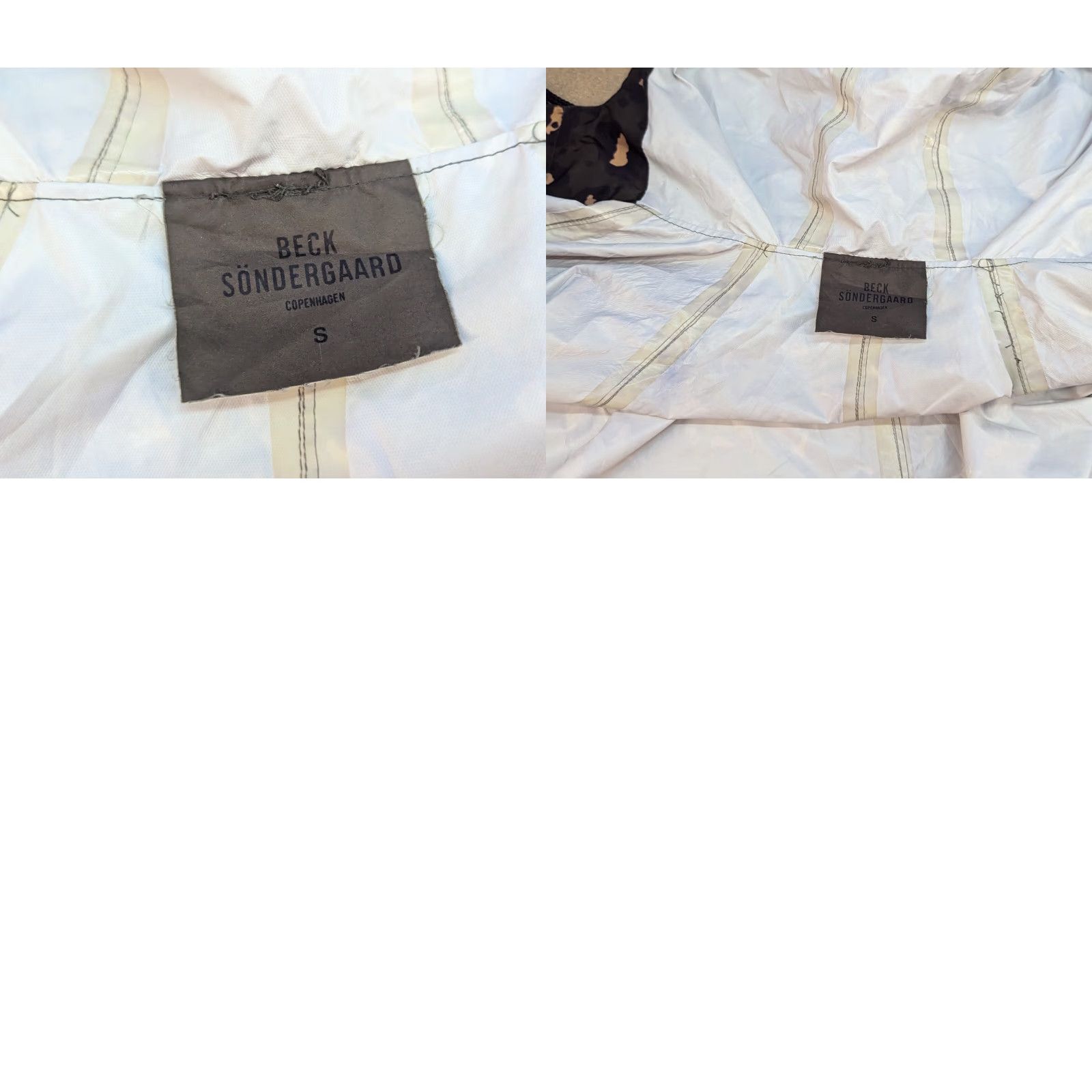 Vintage Beck Sondergaard Parka Rain Jacket Womens Size S Taped Seams Waterproof Black Polyester Nylon Long Sleeve Button Casual Travel Size S / US 4 / IT 40 - 10 Thumbnail