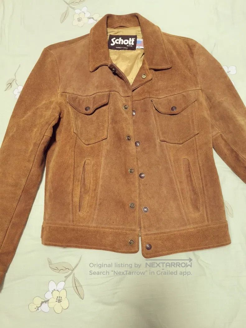 Schott Schott NYC Suede Jacket Size US XS / EU 42 / 0 - 1 Thumbnail