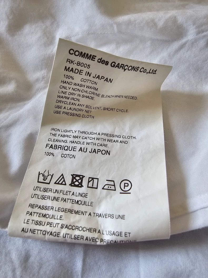 Comme des Garcons Comme Des Garcons White Ruffled Long Sleeve Shirt Size S / US 4 / IT 40 - 6 Thumbnail