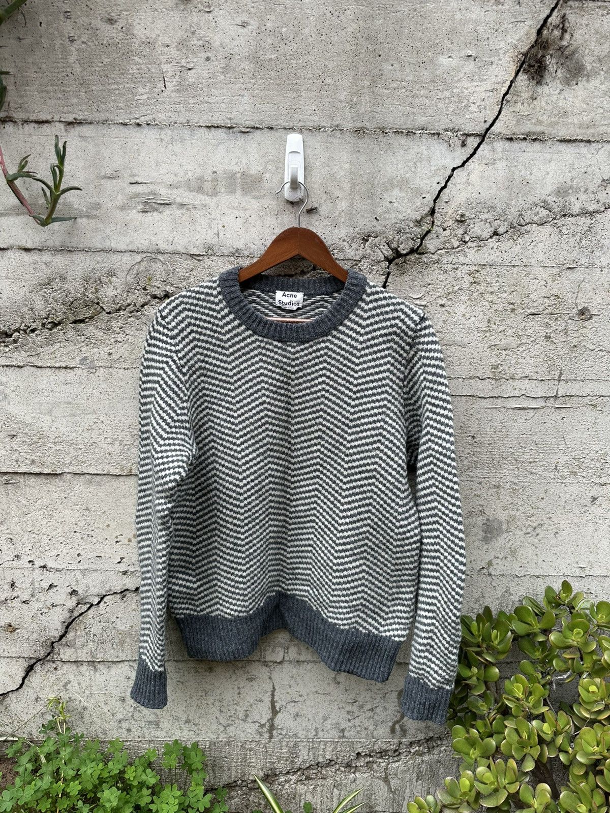 Acne Studios RARE GRAIL Acne Studios geometric chevron pattern sweater Size US M / EU 48-50 / 2 - 2 Thumbnail