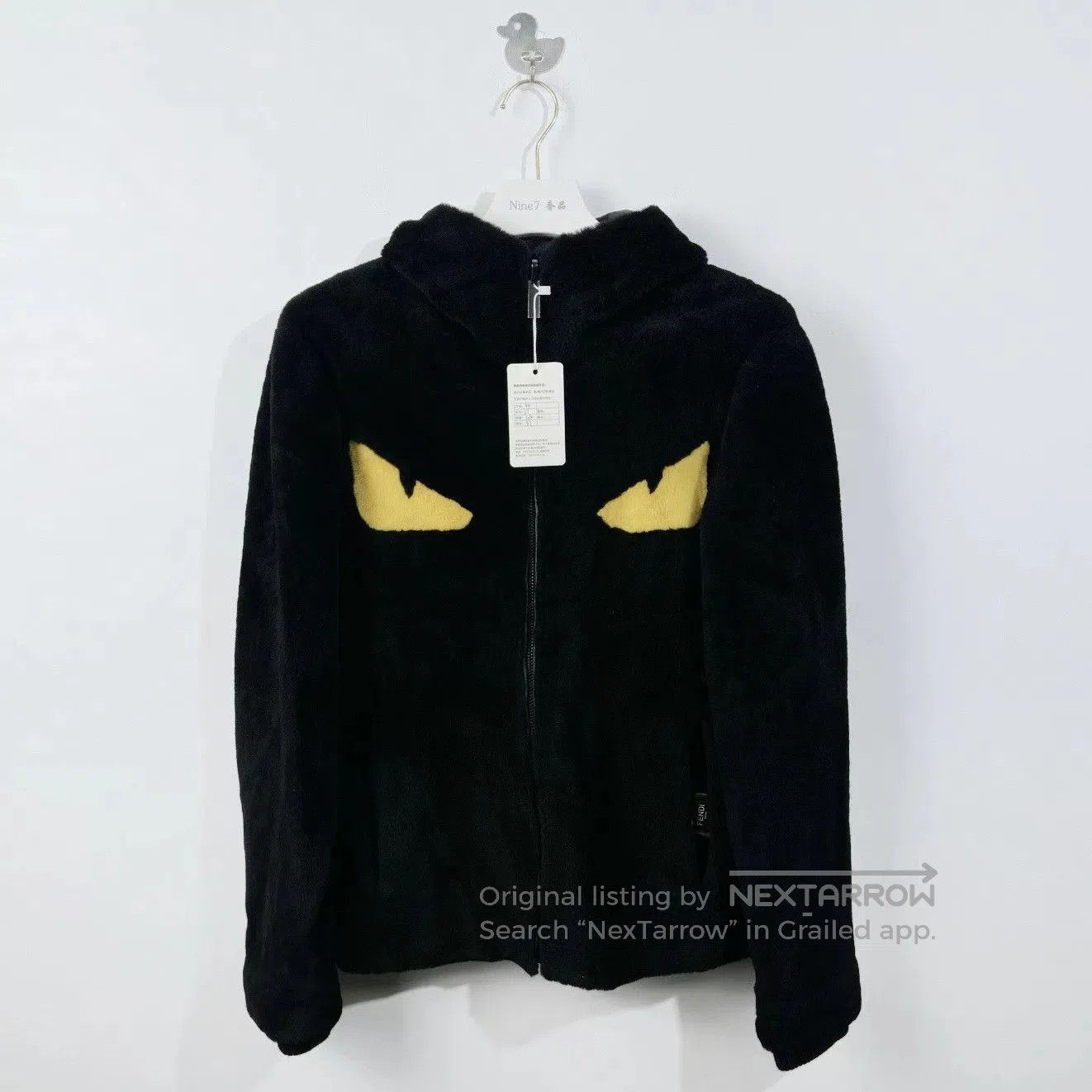 Fendi Fendi Black Monster Reversible Shearling Jacket. Size US M / EU 48-50 / 2 - 1 Thumbnail