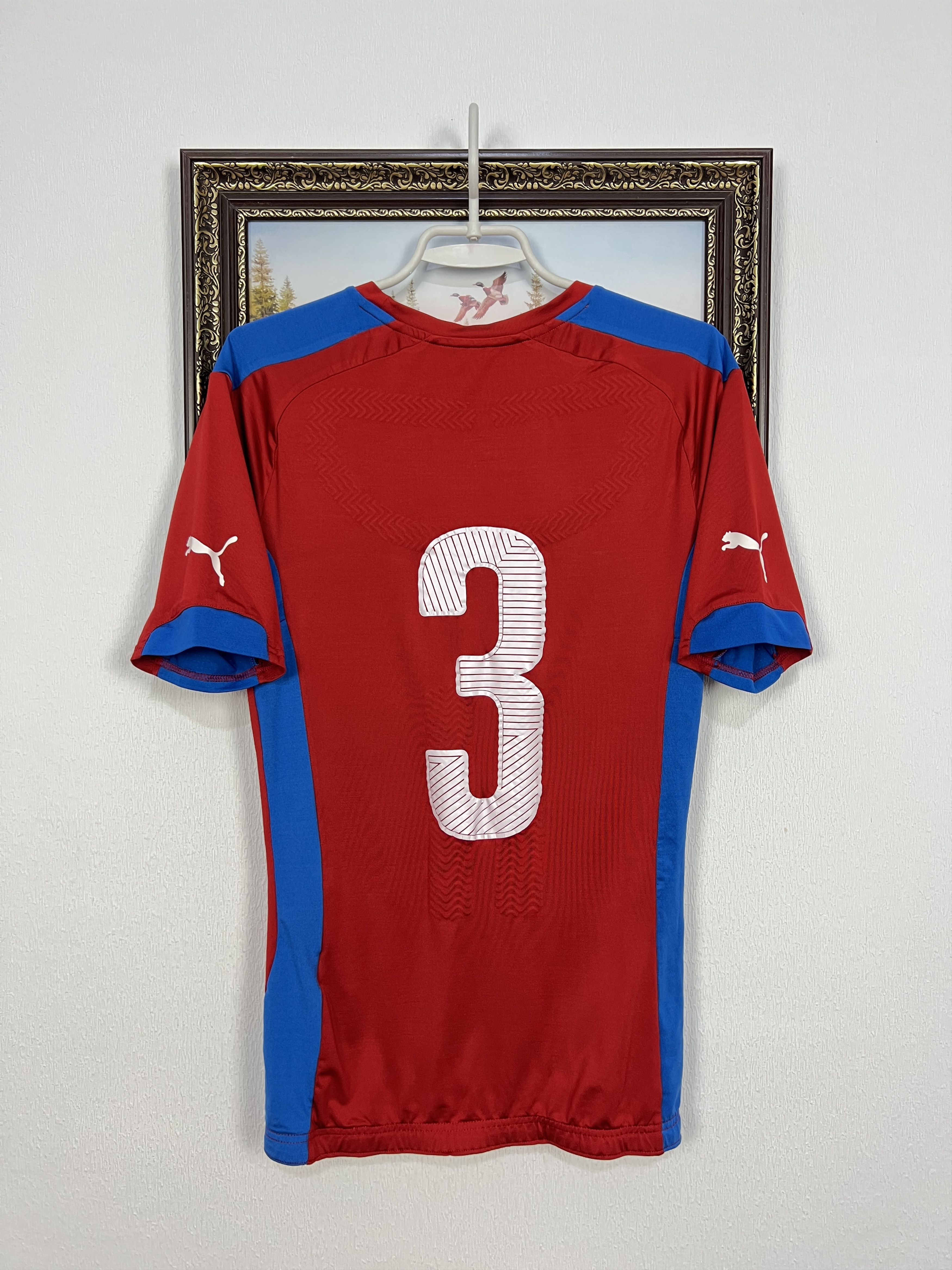 Puma Czech Republic Home football shirt 2014 Soccer #3 Barak Size US M / EU 48-50 / 2 - 11 Thumbnail