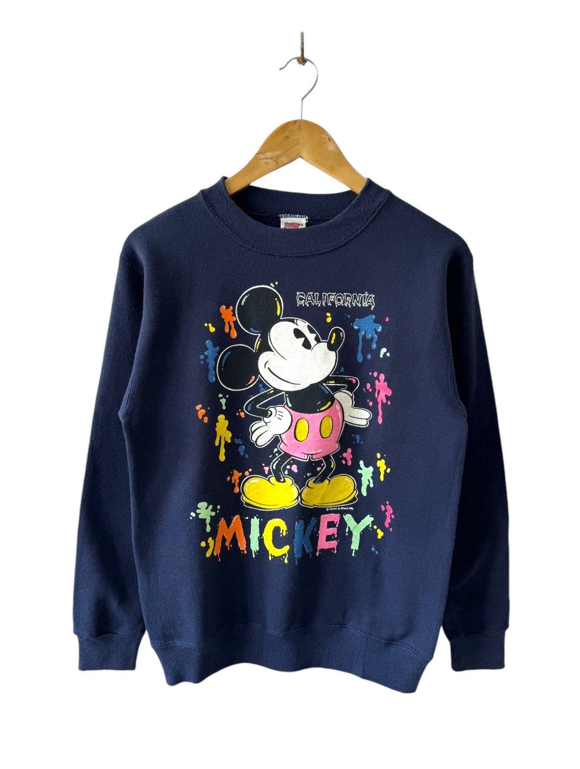 Disney Vintage Mickey Mouse California Sweatshirt Size US S / EU 44-46 / 1 - 1 Thumbnail