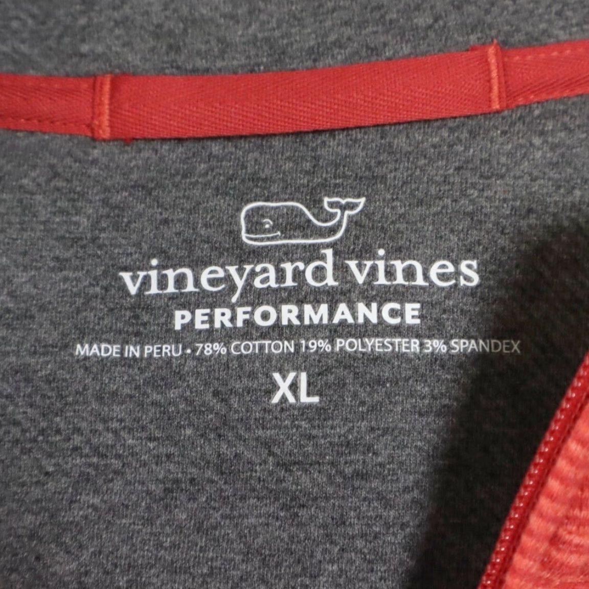 Vineyard Vines Vineyard Vines Coopers Town Saltwater Pullover Striped Red Men's XL Shirt Sweater Mock Long Sleeve Cotton Blend Mens Size US XL / EU 56 / 4 - 5 Thumbnail