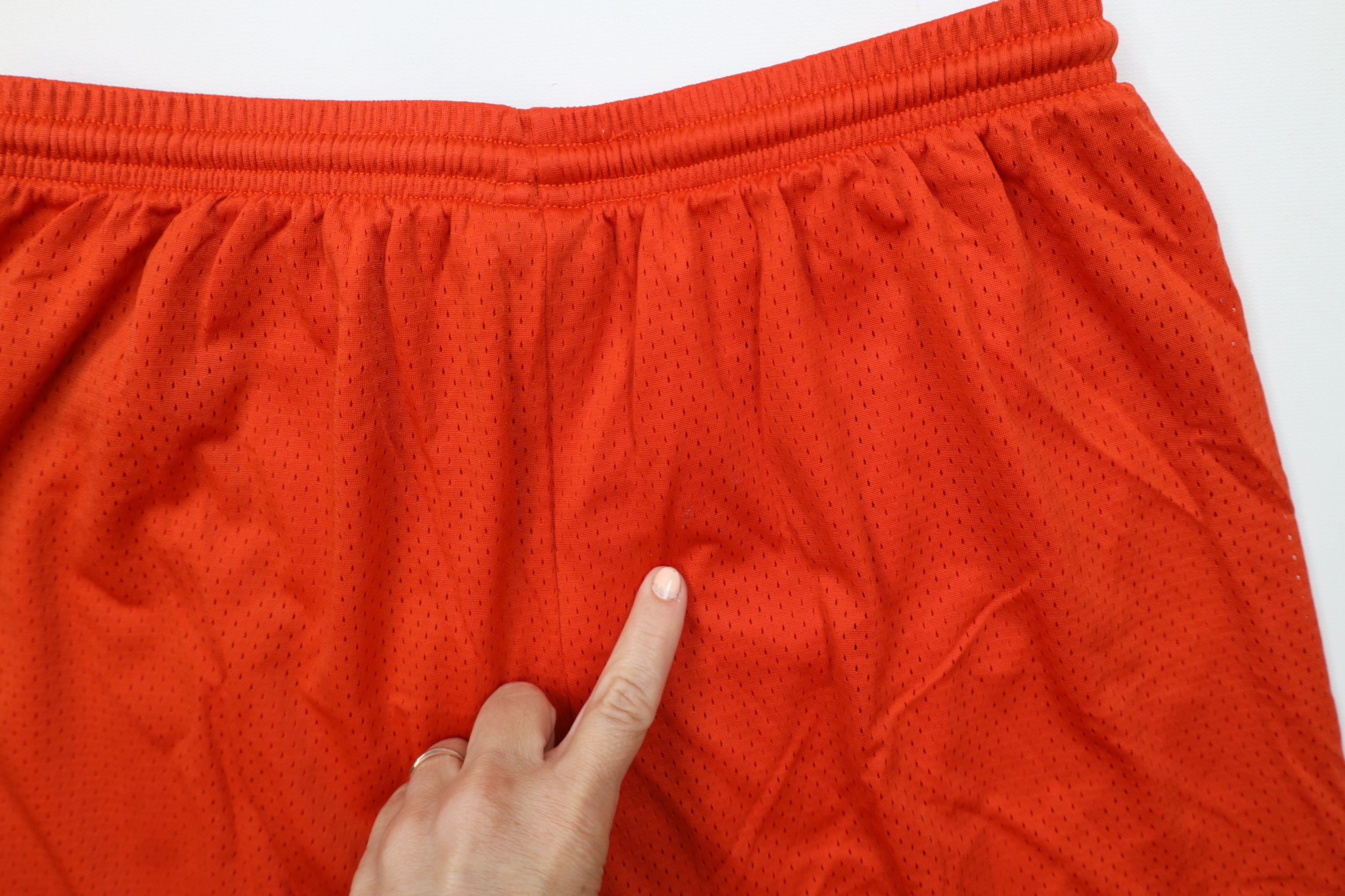 Nike Vintage 90s Nike Scott Mini Swoosh Above Knee Shorts Orange Size US 32 / EU 48 - 13 Thumbnail