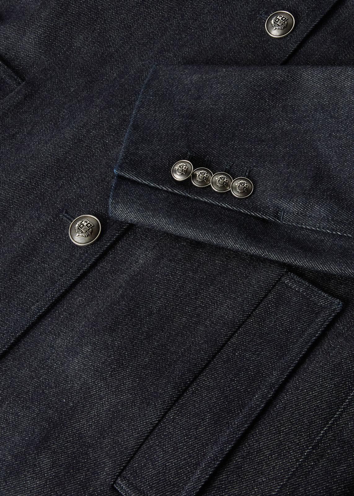 Loro Piana o1srvl11e1224 Ania Denim Jacket in Blue Size XS / US 0-2 / IT 36-38 - 3 Thumbnail