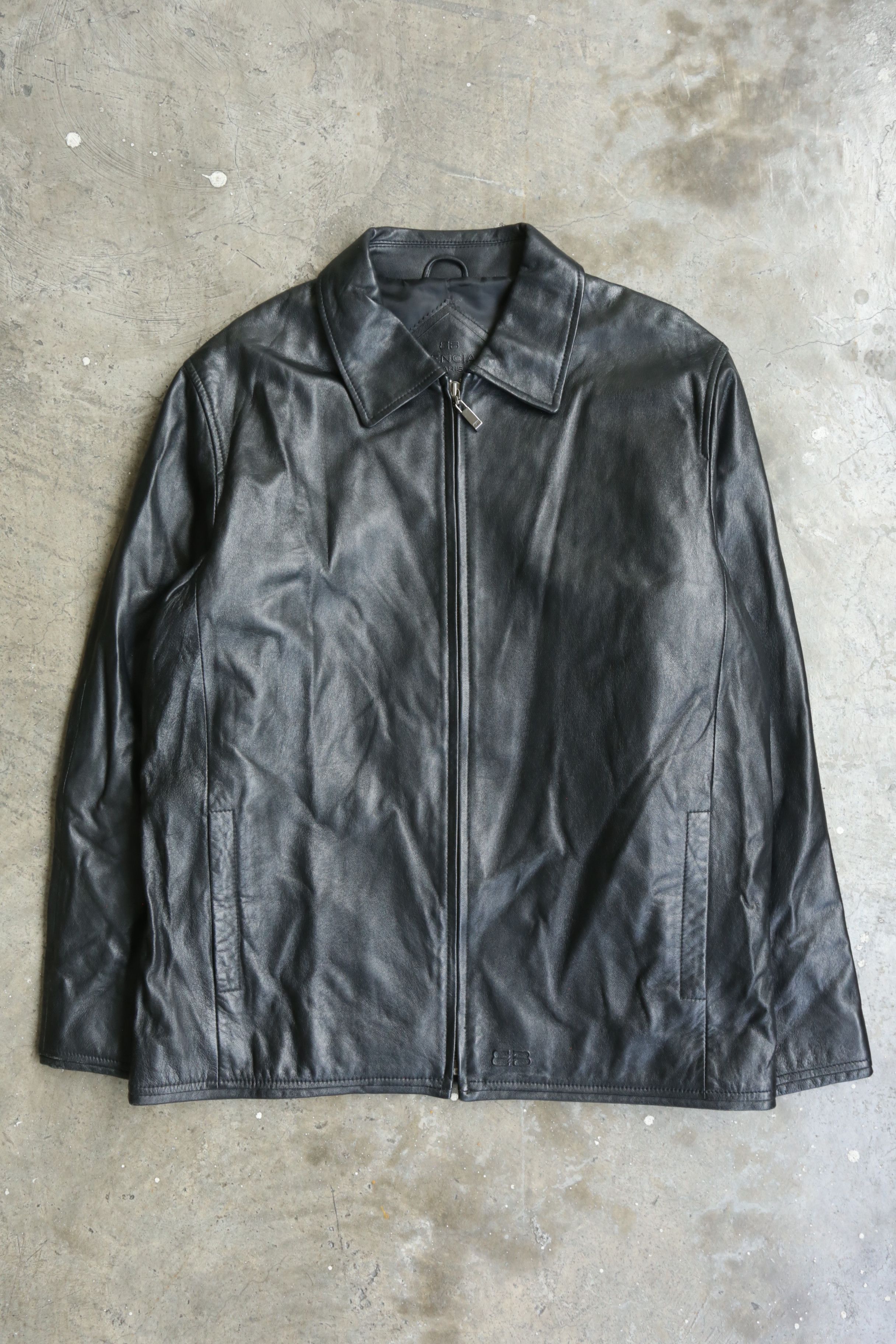 Balenciaga Balenciaga - Vintage - Zip-Up Leather Jacket Size US M / EU 48-50 / 2 - 1 Thumbnail