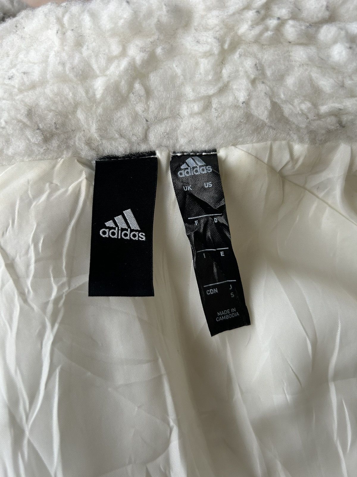 Adidas Adidas Three Stripes Zip Up Sherpa Fleece Size US S / EU 44-46 / 1 - 13 Thumbnail