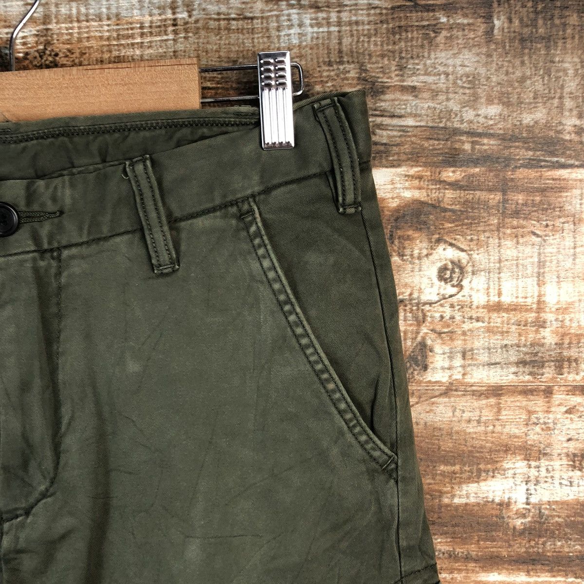 Japanese Brand DLL Uniqlo Green Cargo Multipocket Pants #C650 Size US 30 / EU 46 - 8 Thumbnail