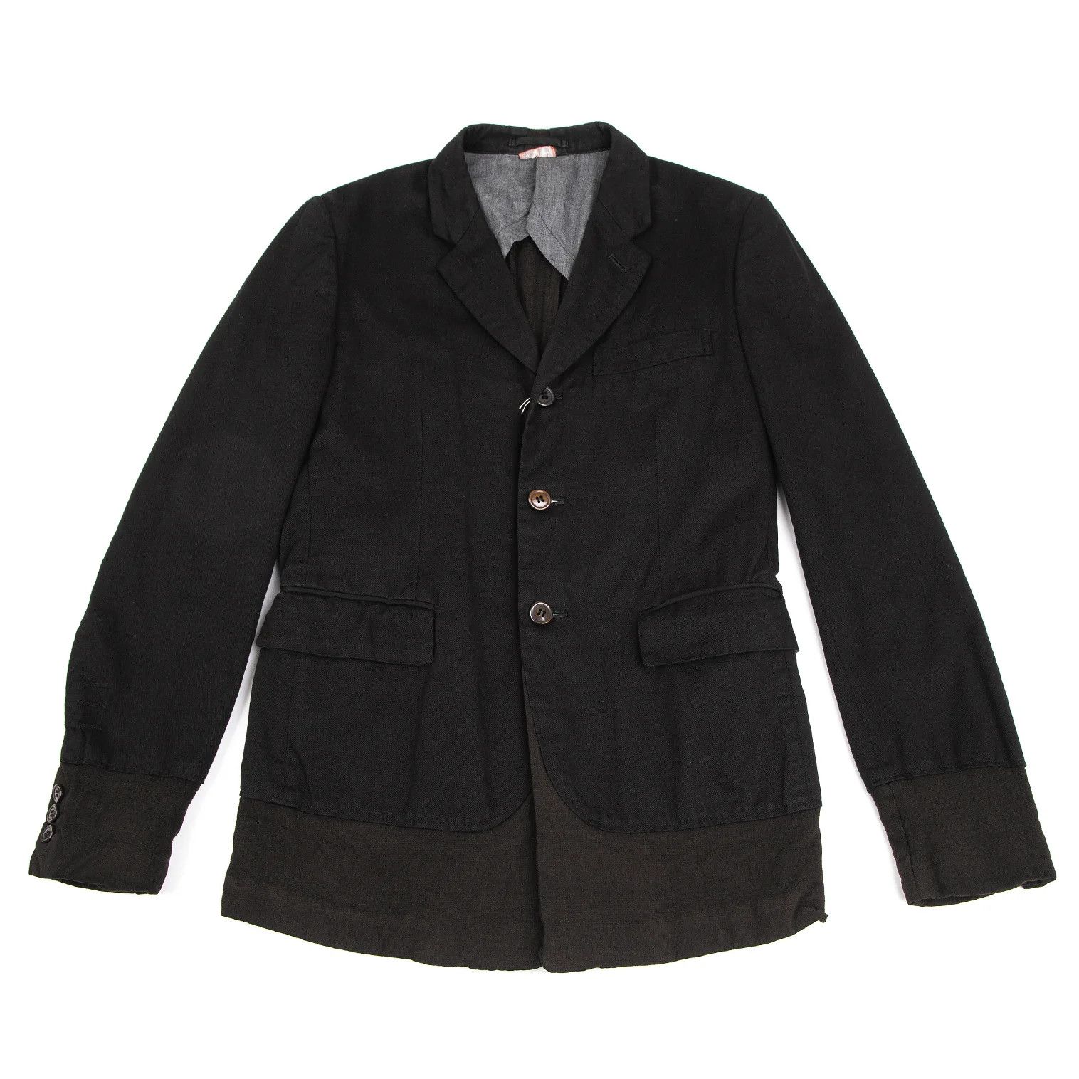 Comme des Garcons Homme Plus Ever Green Product Dyed Docking Jacket in Black Brown S Size US S / EU 44-46 / 1 - 1 Thumbnail