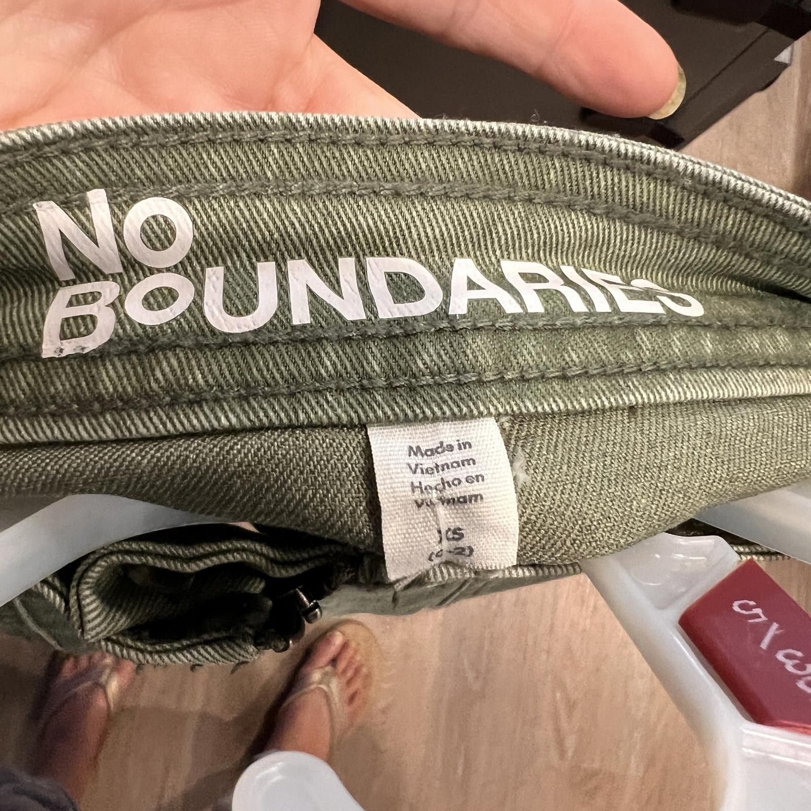 Other No Boundaries Olive Green Mini Skirt Size 26" / US 2 / IT 38 - 3 Thumbnail