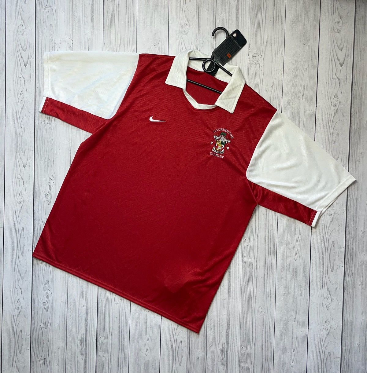 Nike × Vintage Vintage Nike Accrington Stanley soccer jersey size XL logo Size US XL / EU 56 / 4 - 1 Thumbnail