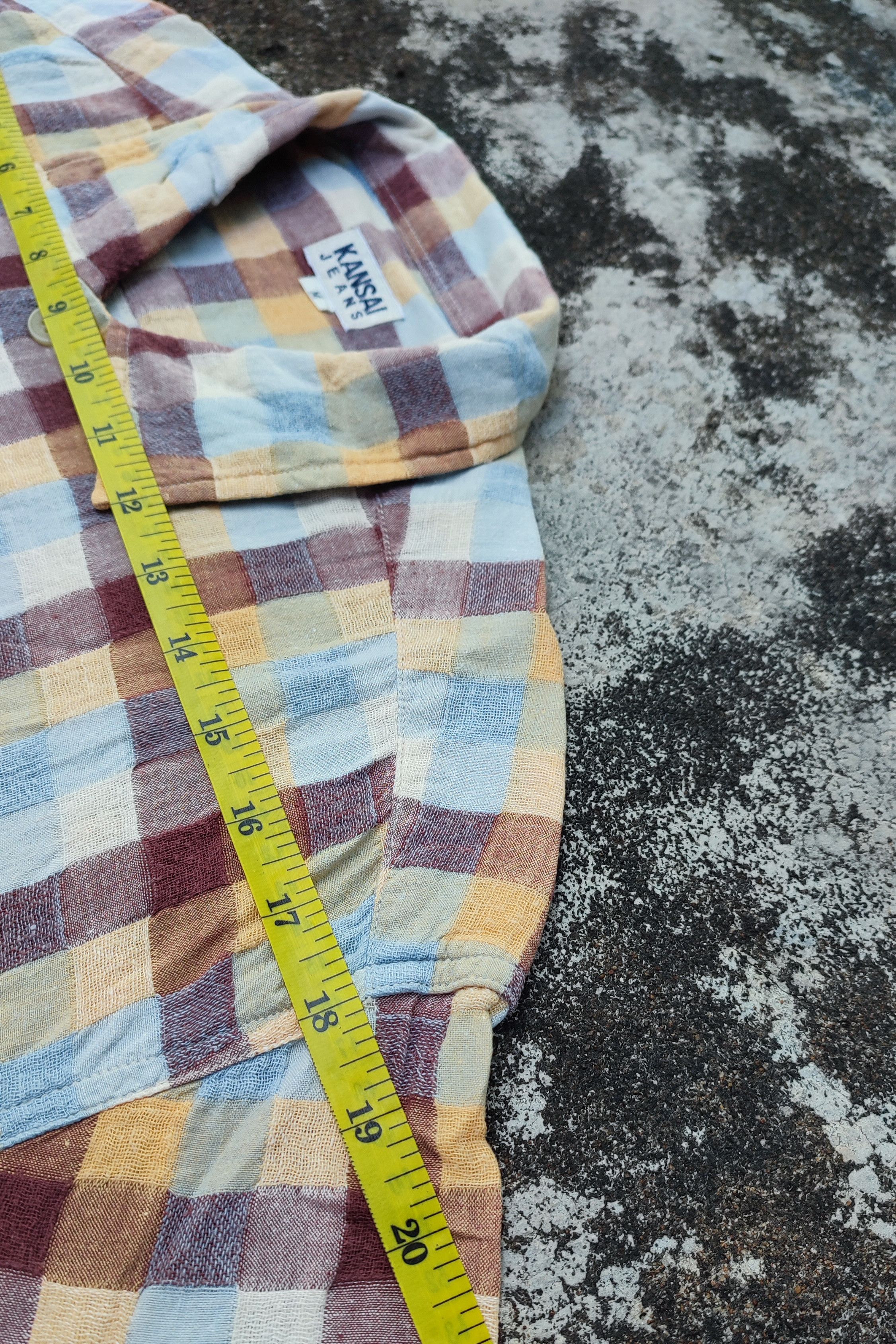 Japanese Brand × Kansai Yamamoto × Vintage Kansai Yamamoto Jeans Plain Shirt Size US L / EU 52-54 / 3 - 11 Thumbnail