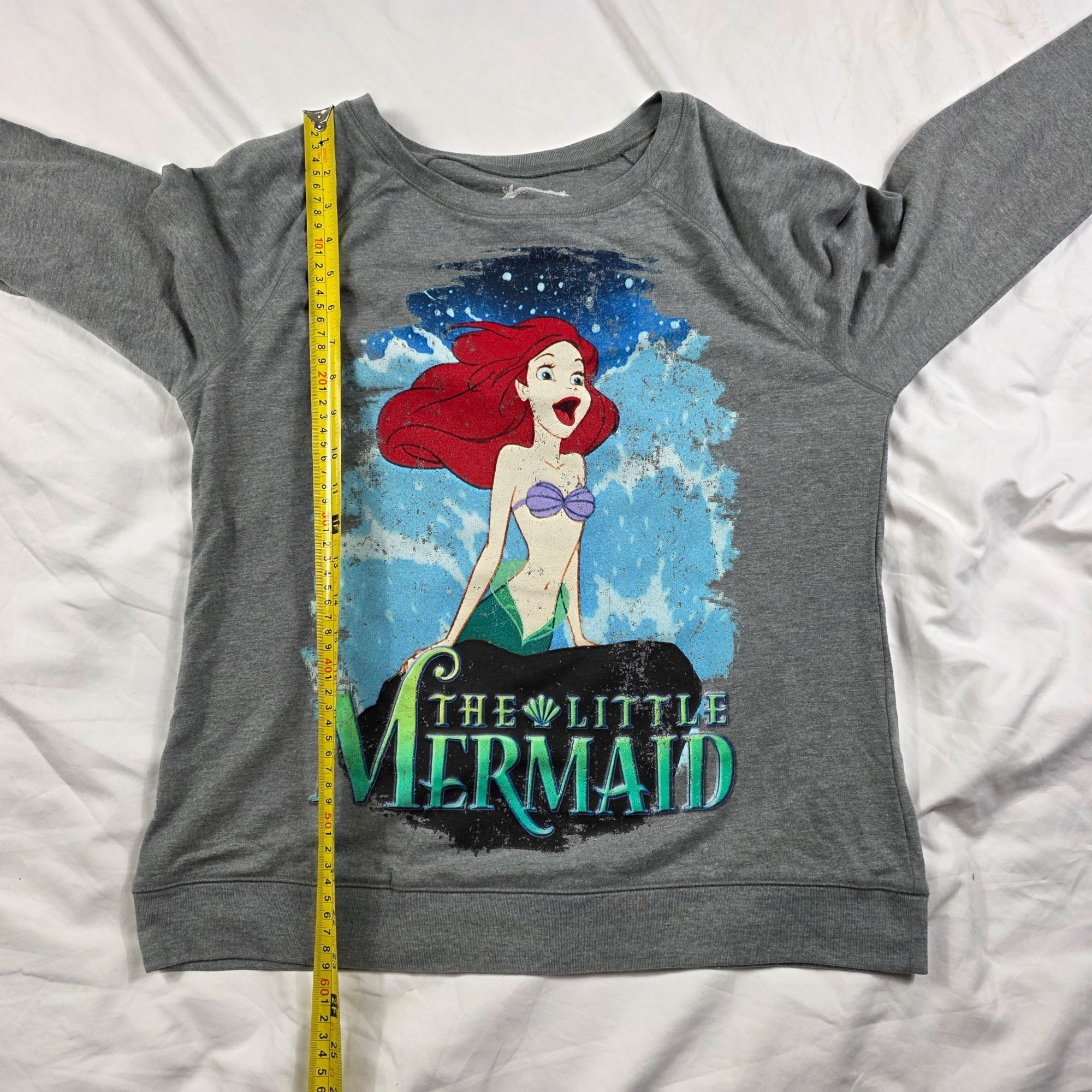 Disney Disney The Little Mermaid Womens Size Large Sweatshirt Gray Size L / US 10 / IT 46 - 8 Thumbnail