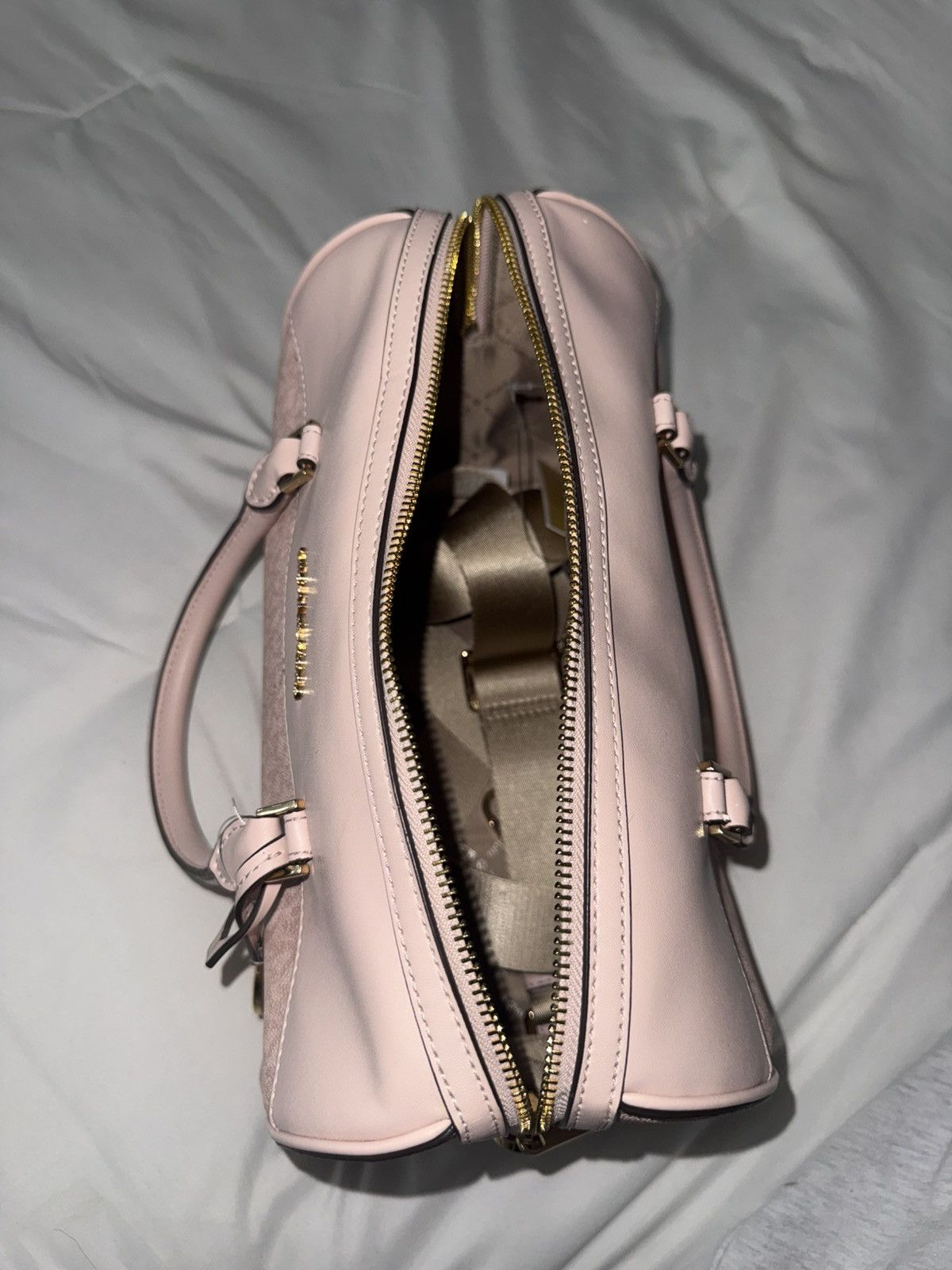 Michael Kors Michael Kors Blush Pink MK Logo Satchel – BRAND New Size ONE SIZE - 5 Thumbnail