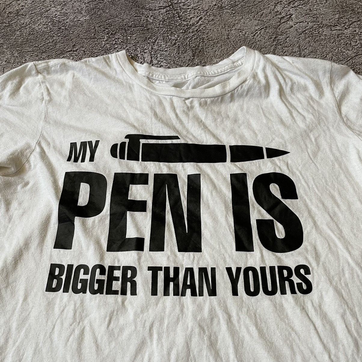 Vintage Vintage Y2K Graphic Tee Funny Print Streetwear Skate Baggy M Size US M / EU 48-50 / 2 - 1 Thumbnail