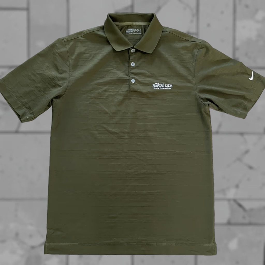 Nike Nike Golf Prescott Lakes Country Club Button-Up Polo Green Mens Medium Size US M / EU 48-50 / 2 - 1 Thumbnail