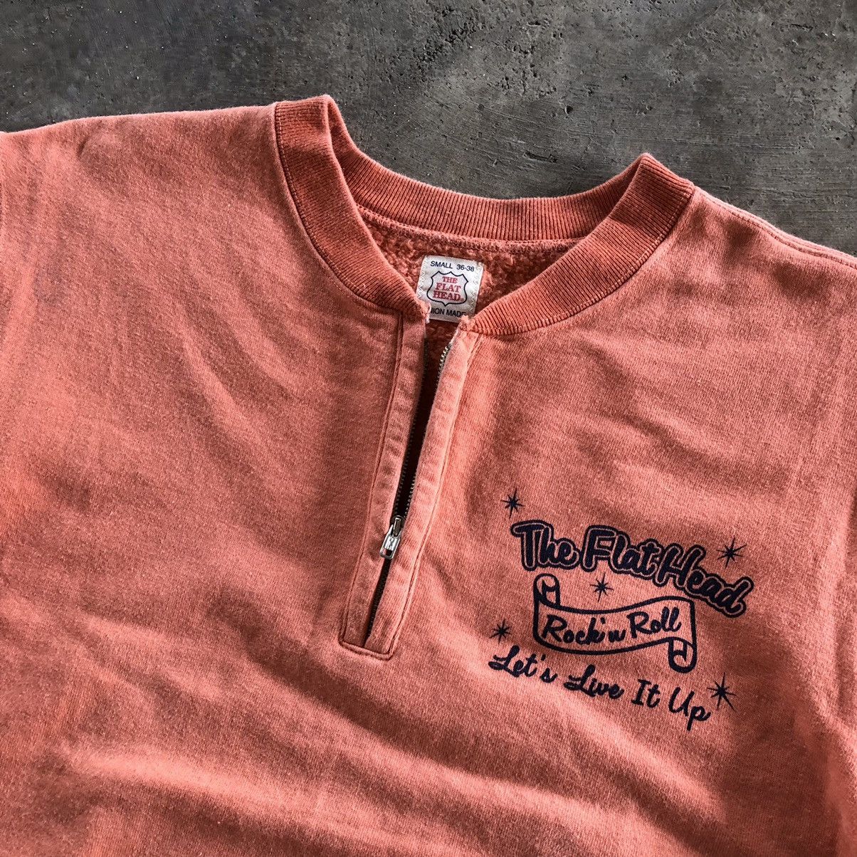 The Flat Head The FLAT HEAD Rock’n Roll Half Zip Sweatshirt Size S / US 4 / IT 40 - 4 Thumbnail