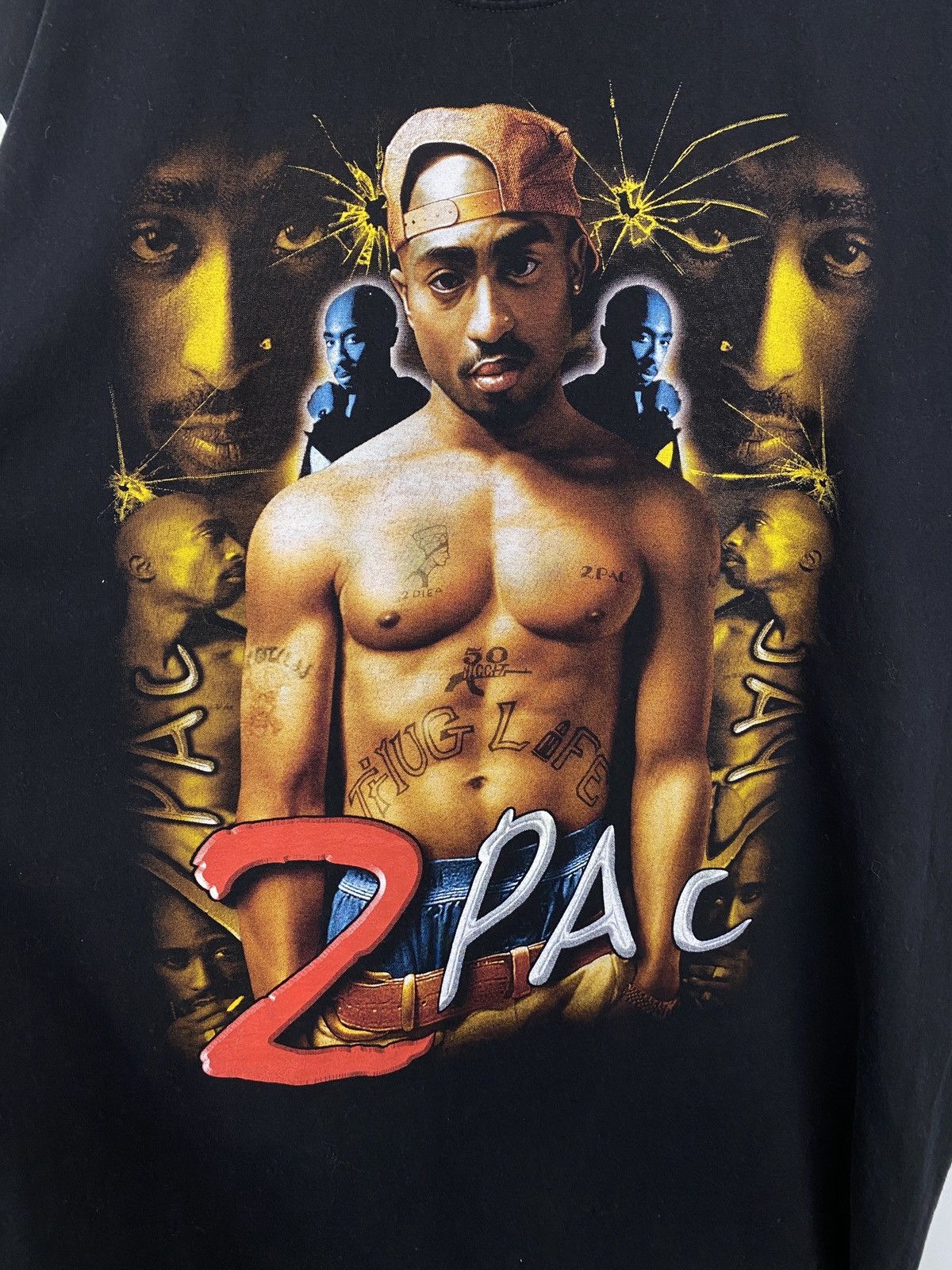 Band Tees × Rap Tees 🇺🇸 Vintage 90s Tupac Shakur All Eyez On Me Rare Retro Y2K rap Size US XL / EU 56 / 4 - 7 Thumbnail
