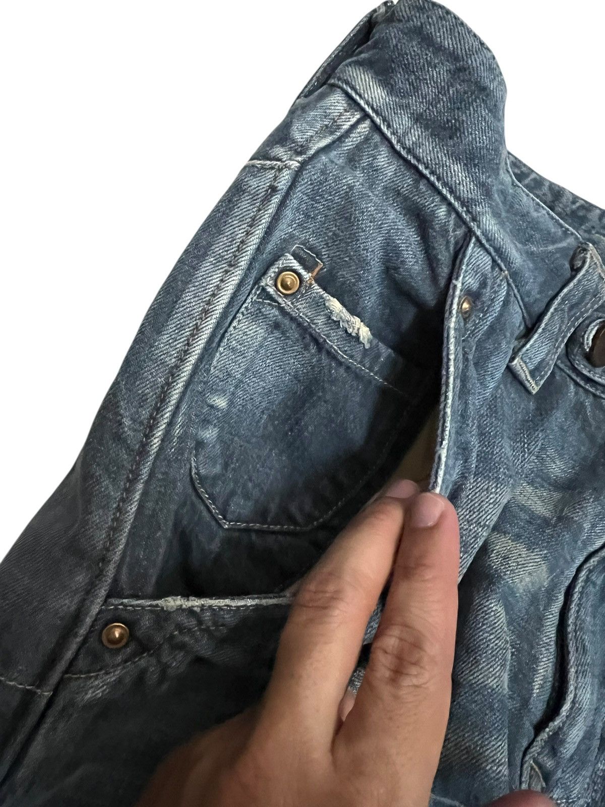 Japanese Brand Vintage Japanese Brand HALB Sedionaries Half Jean Size US 31 - 8 Thumbnail