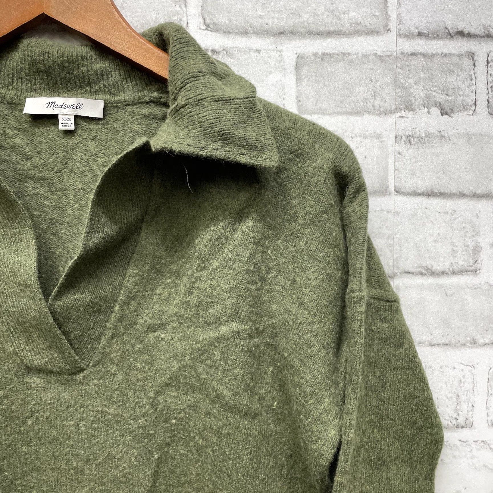 Madewell VINTAGE MadeWell green wool sweater Womens Size XXS Size XXS / US 00 / IT 34 - 2 Thumbnail