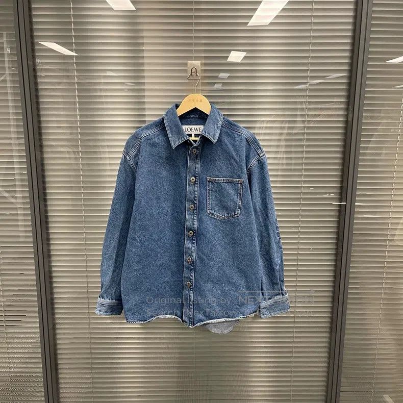 Loewe Loewe Double Logo Denim Shirt Jacket Size US S / EU 44-46 / 1 - 1 Thumbnail