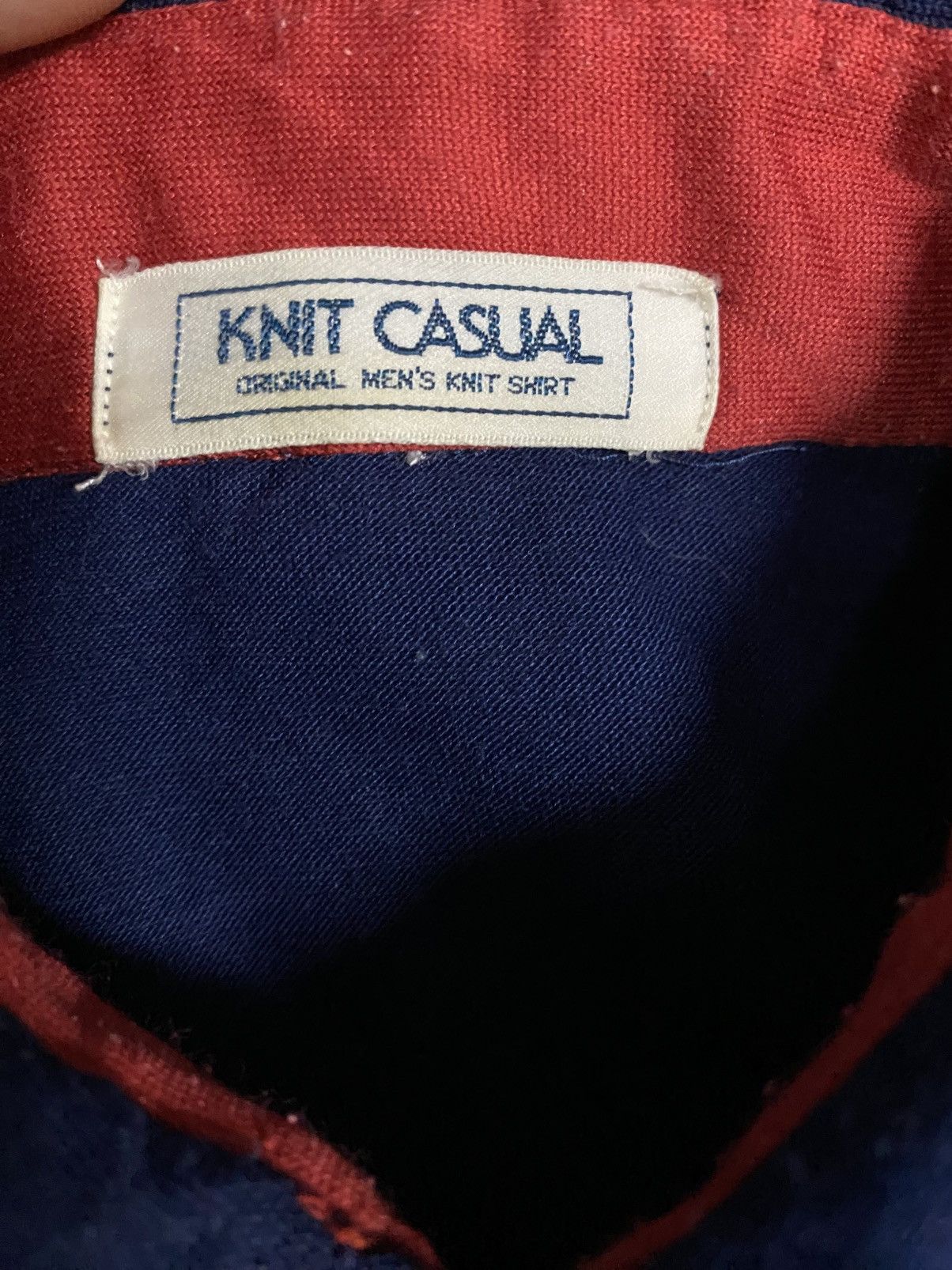 Japanese Brand × Vintage Vintage 80s Japanese Knit Casual Polo T-Shirt 🔥 Size US M / EU 48-50 / 2 - 5 Thumbnail