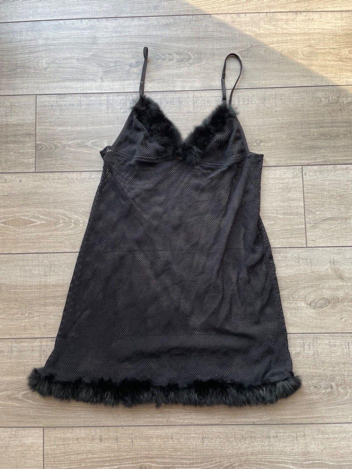 Vintage Vintage Intimissimi Black Mesh Nightgown Size M / US 6-8 / IT 42-44 - 5 Thumbnail