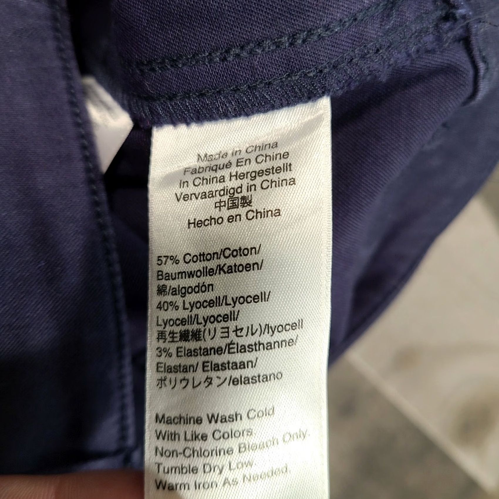 J.Crew J.Crew Pants Womens Blue Chino Skinny Mid-Rise Flat Front Zip Closure Pockets 30 Size 30" / US 8 / IT 44 - 4 Thumbnail
