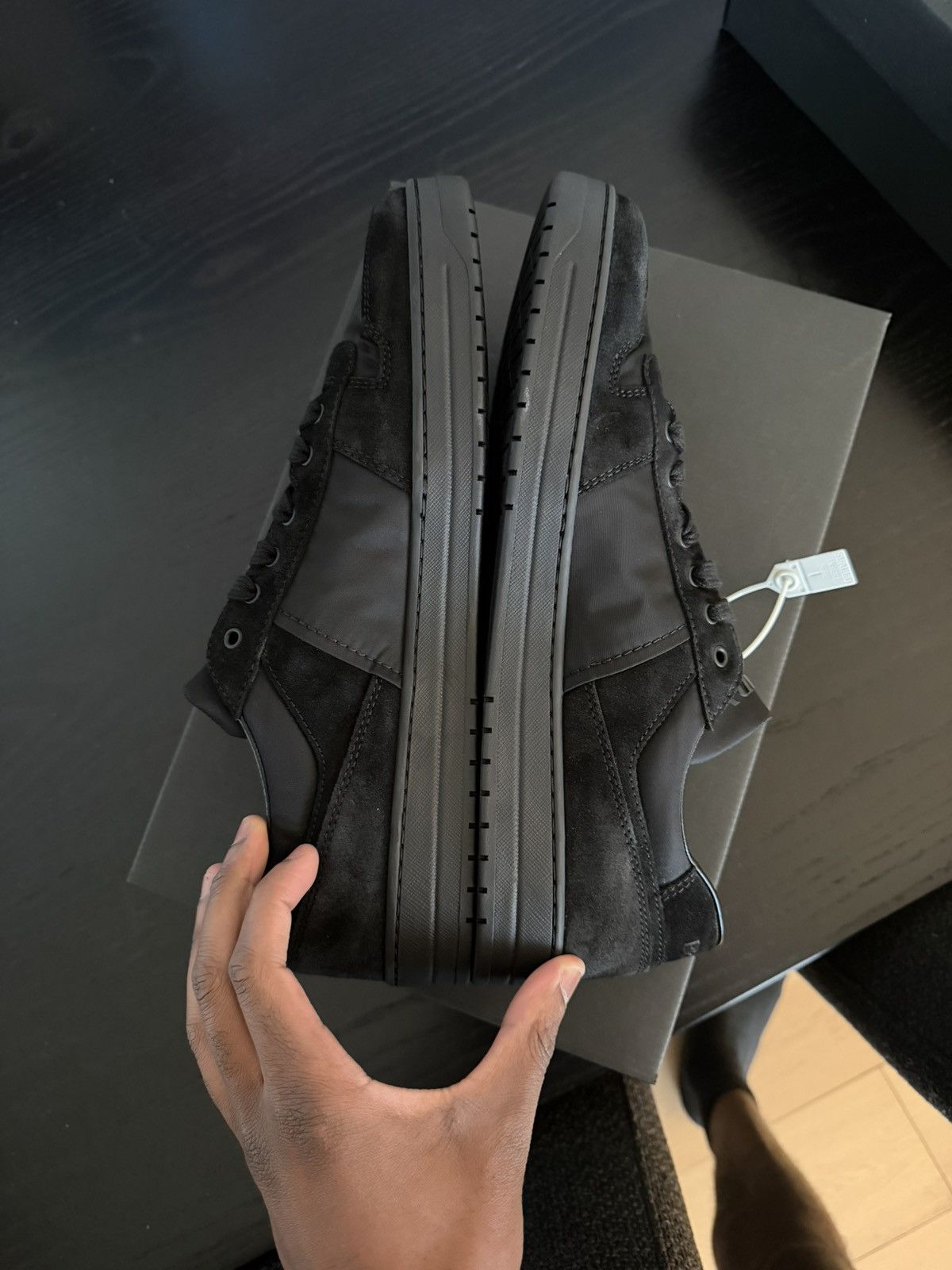 Prada Prada Downtown Re-Nylon and suede sneakers Size US 13 / EU 46 - 5 Thumbnail