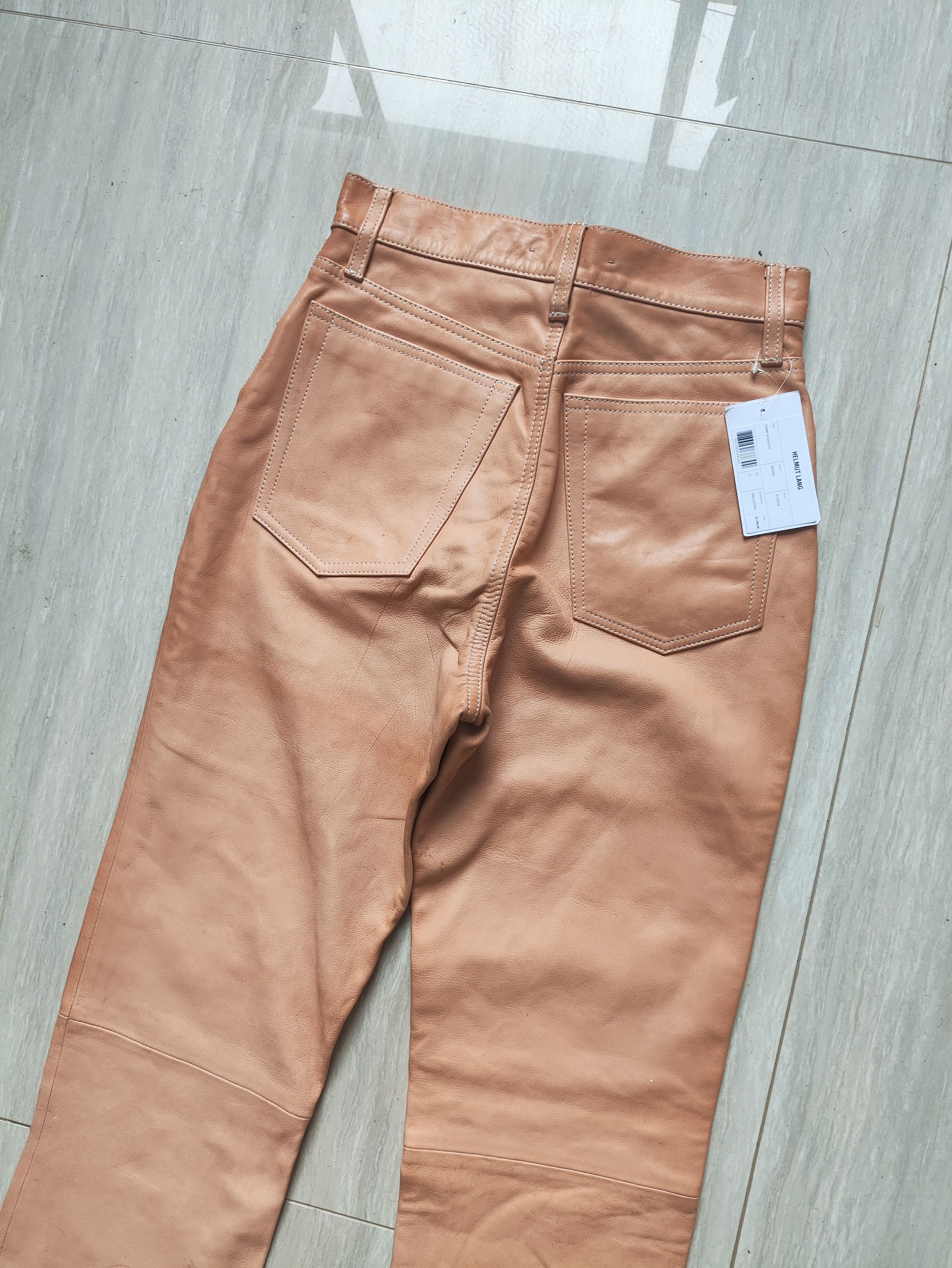 Helmut Lang Archive sunburn natural leather pants Size US 28 / EU 44 - 7 Thumbnail