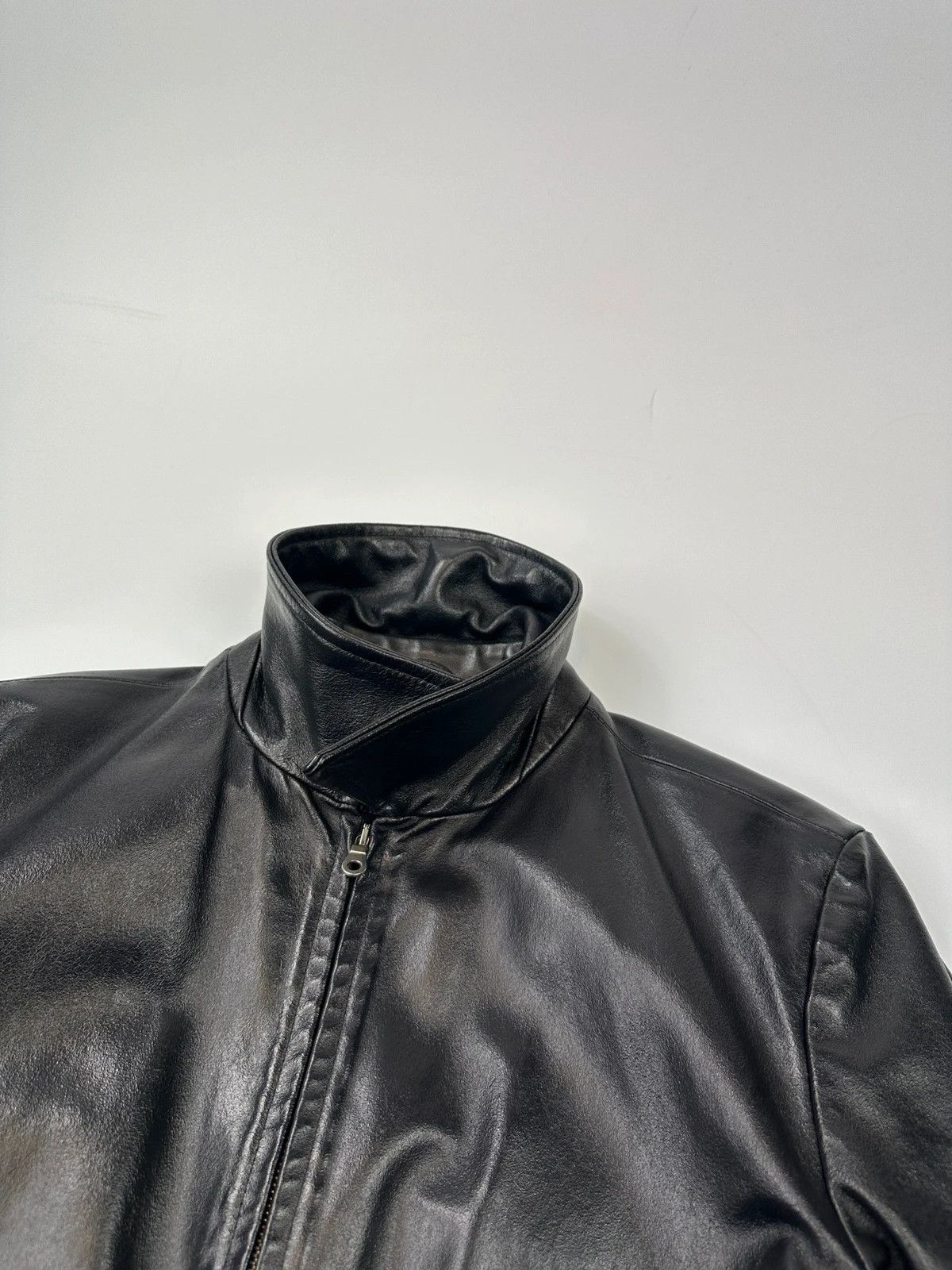 Valentino Valentino Late 90’s Glossy SheepSkin Leather Bomber Jacket Size US M / EU 48-50 / 2 - 5 Thumbnail