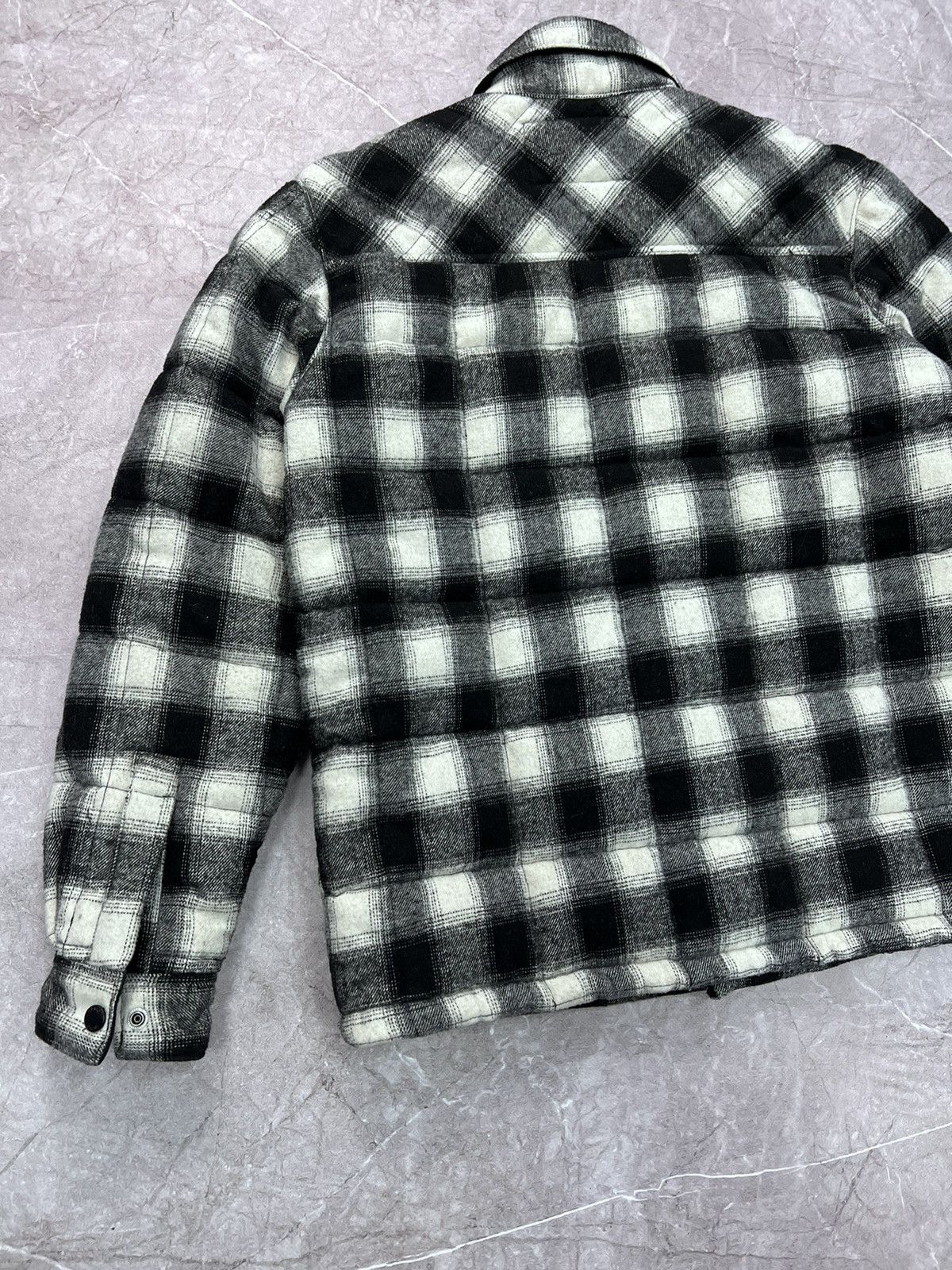 Schott × Vintage Schott NYC DOWN Wool SHIRT BUTTON Jacket BOMBER Size US M / EU 48-50 / 2 - 10 Thumbnail