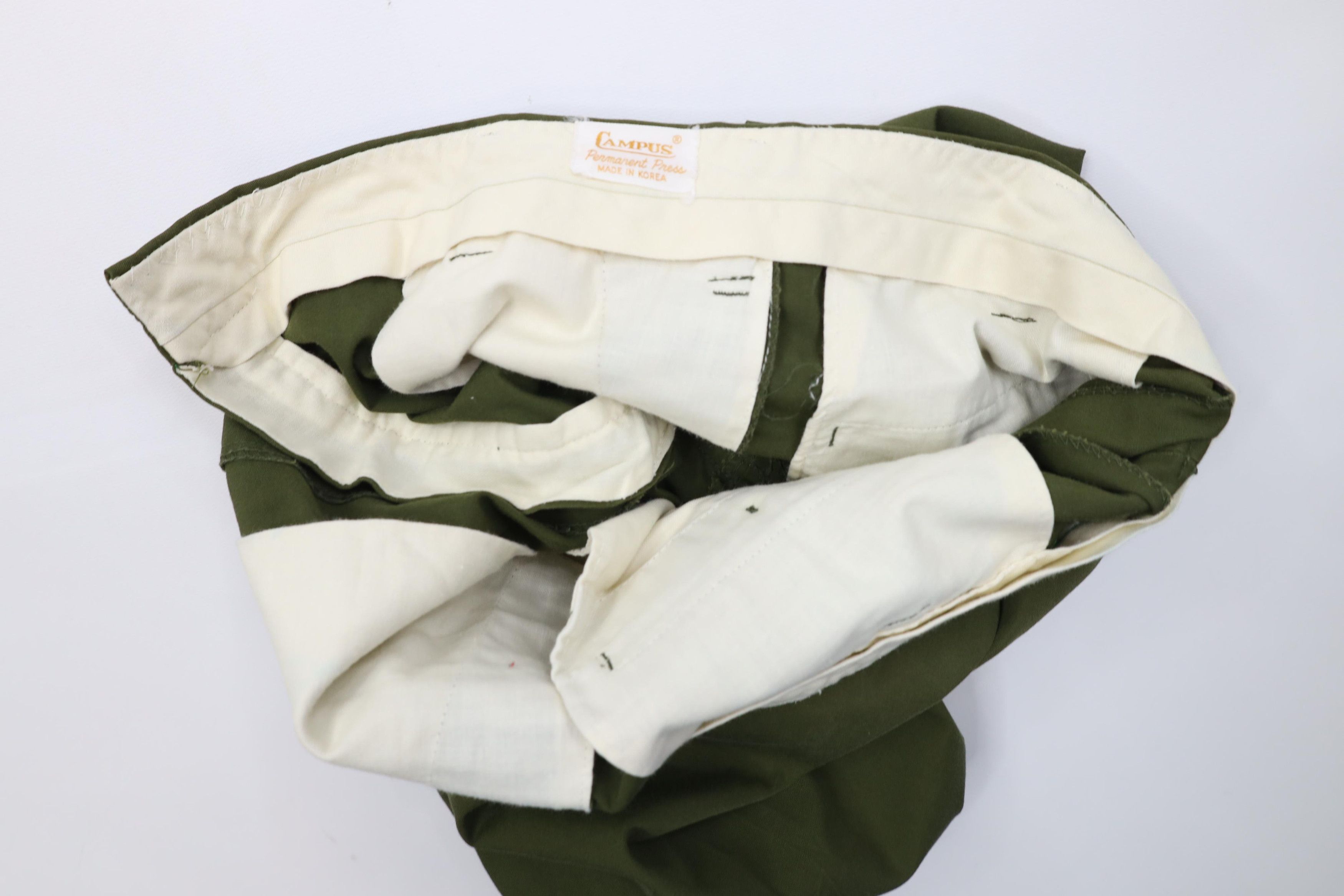 Vintage Vintage 60s 70s Streetwear Above Knee Chino Shorts Green Size US 30 / EU 46 - 7 Thumbnail