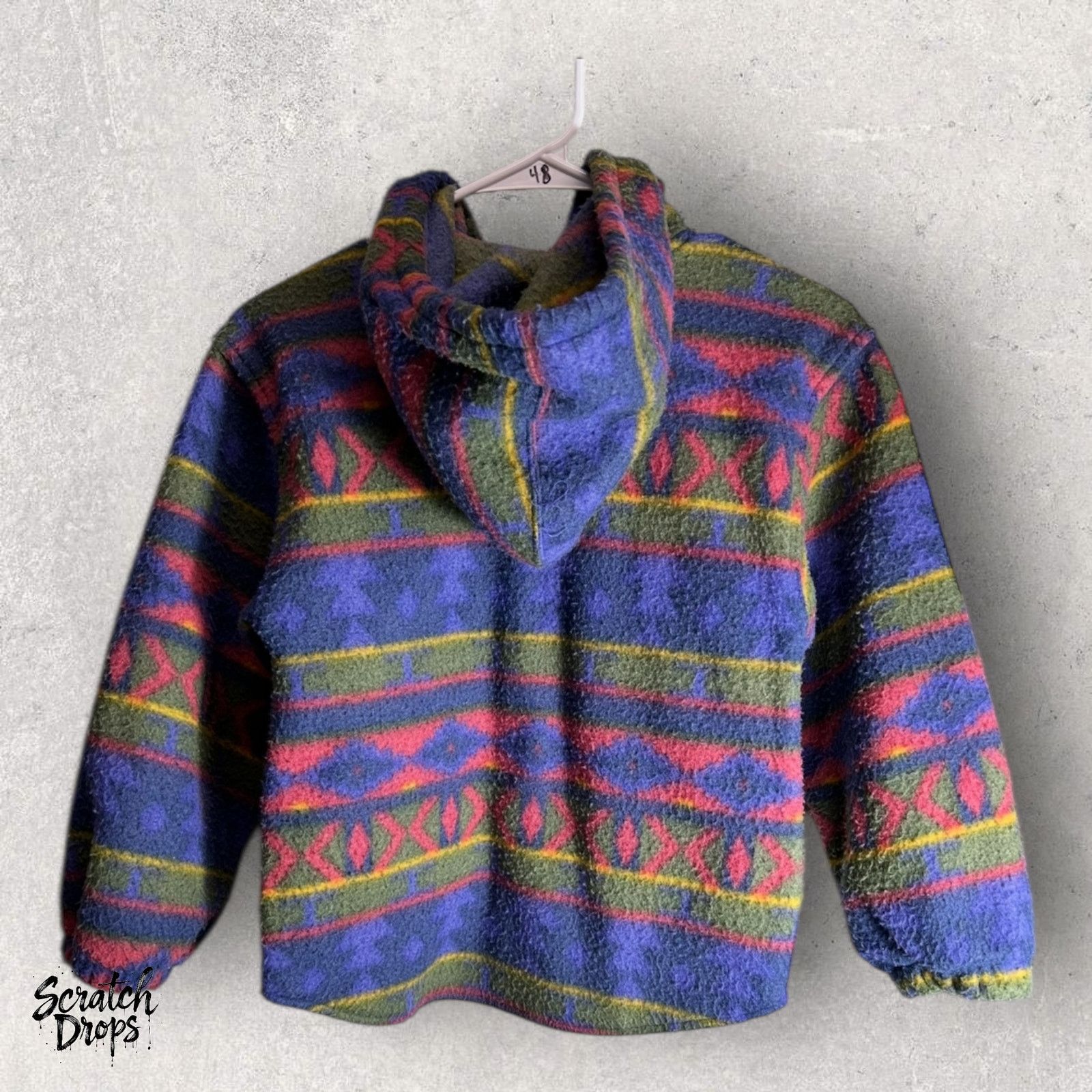 Other Gitano Youth Jacket Size 8 Vtg 90s Aztec Pattern Winter Coat Size M / US 6-8 / IT 42-44 - 3 Thumbnail
