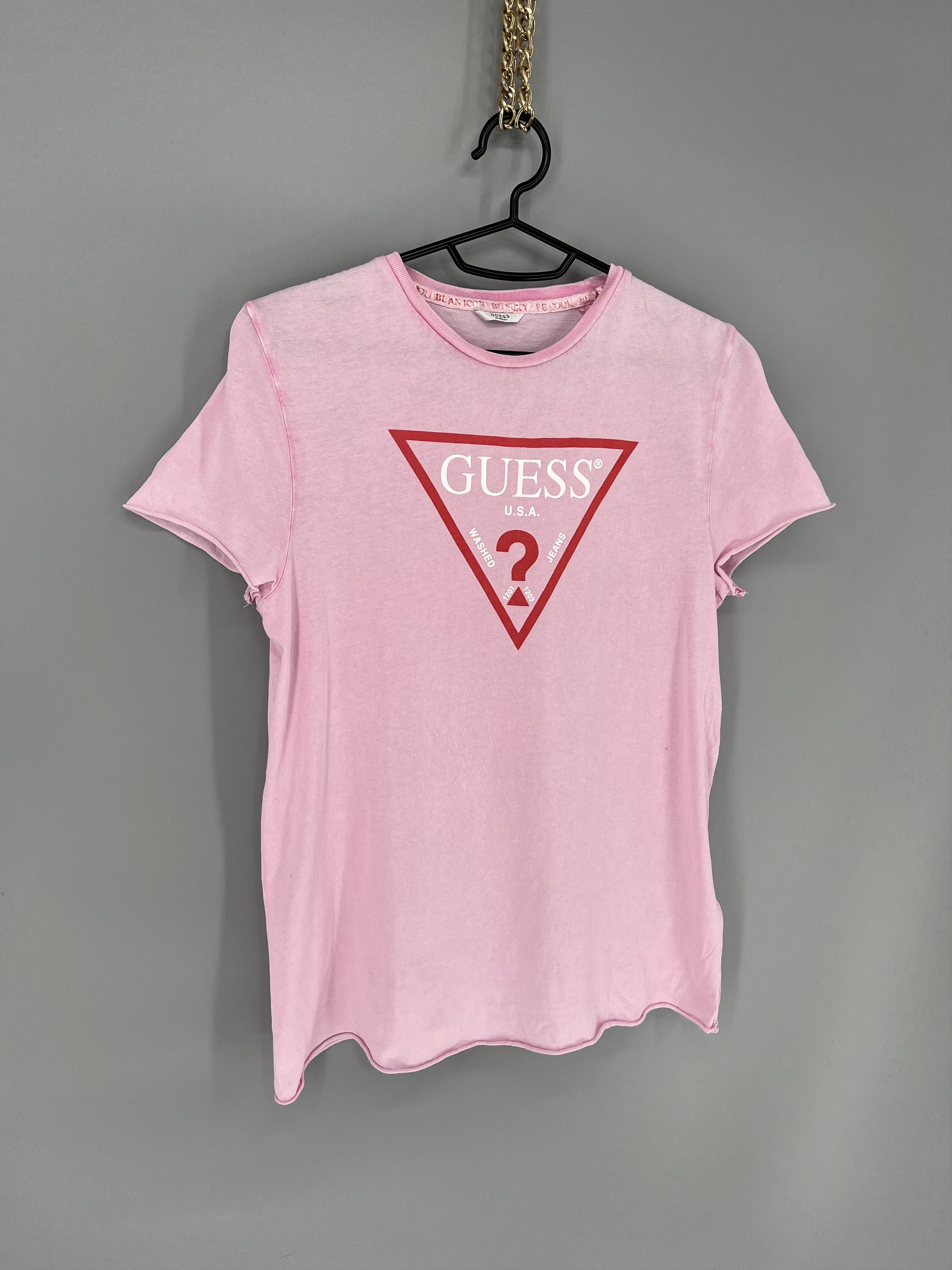 Guess Guess Short Sleeve Tshirt Big Logo Spellout Jumpe Size M / US 6-8 / IT 42-44 - 2 Thumbnail