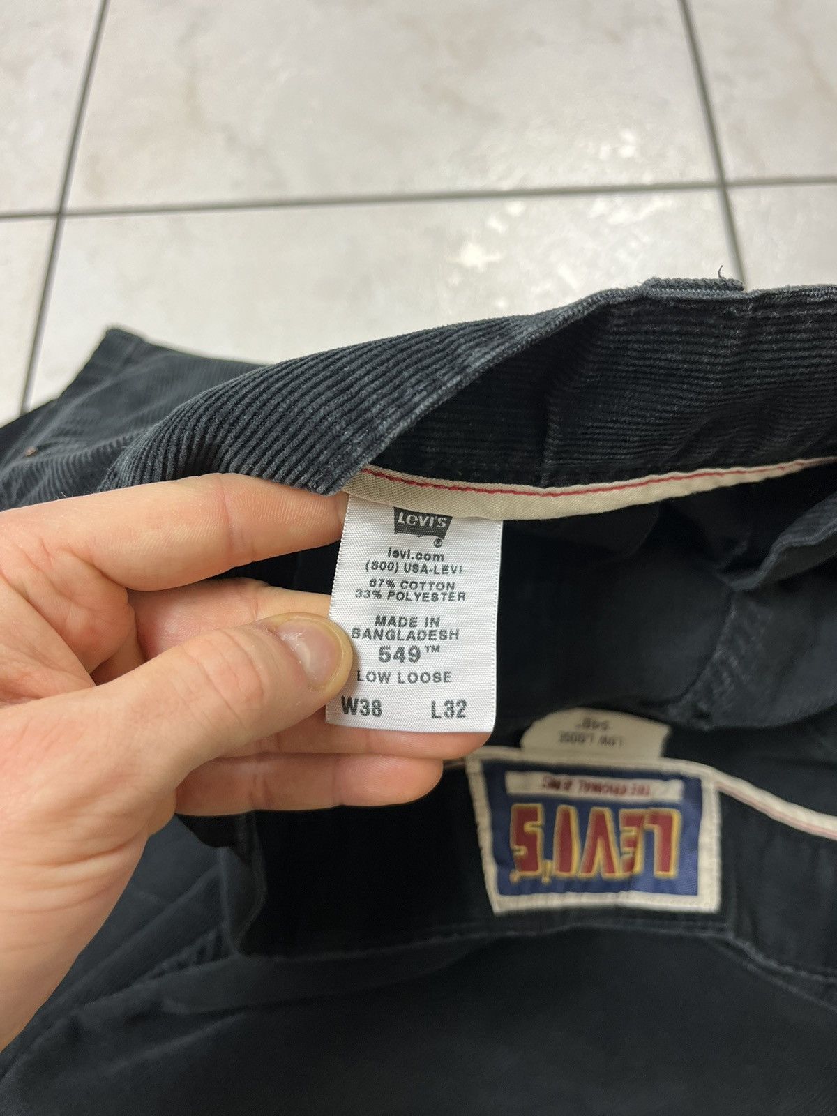 Levi's × Levi's Vintage Clothing × Vintage Vintage Levi’s 549 low loose corduroy pants velvet y2k cords Size US 38 / EU 54 - 23 Thumbnail