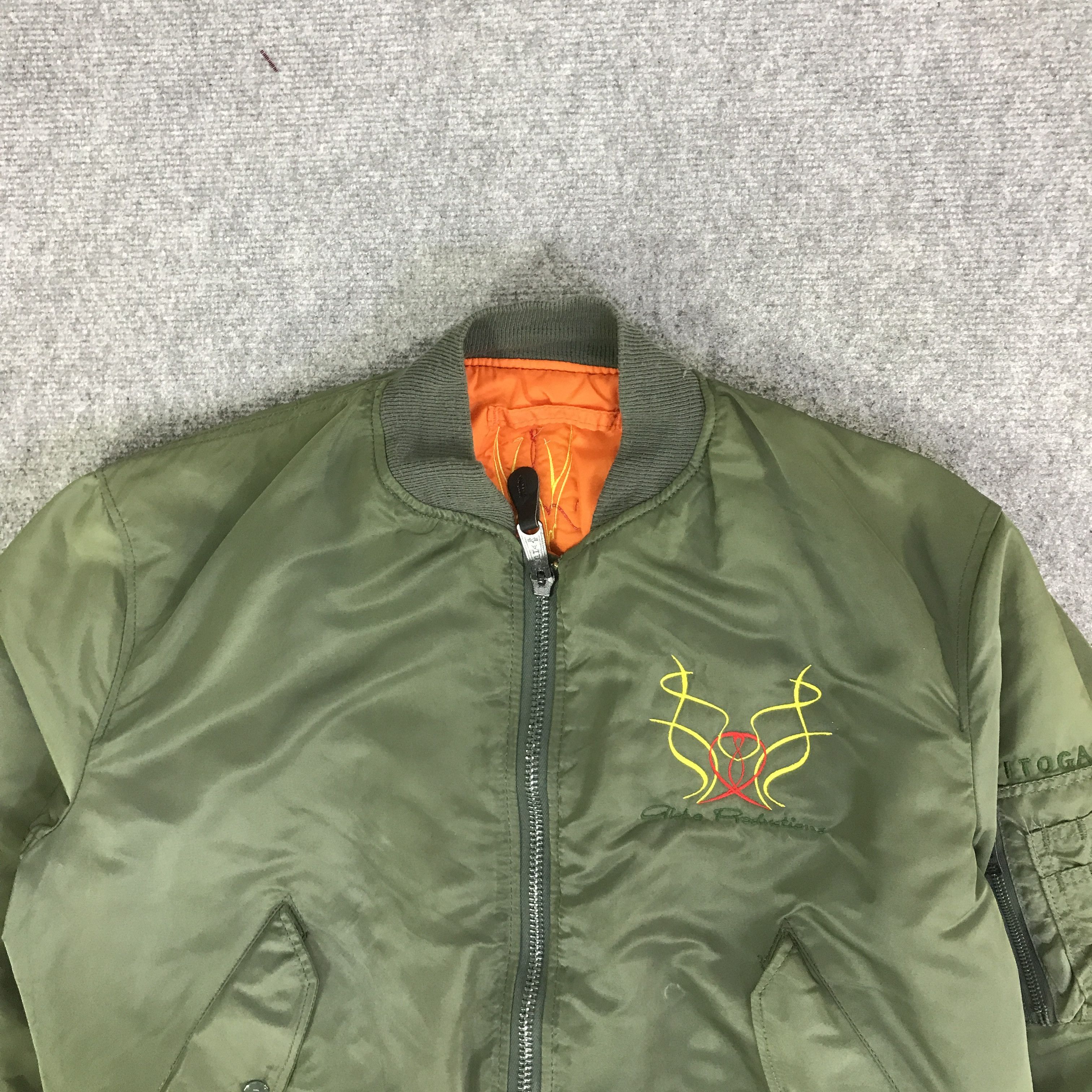 Alpha Industries 90s ALPHA INDUSTRIES BOMBER JACKET K104B9 Size US L / EU 52-54 / 3 - 2 Thumbnail