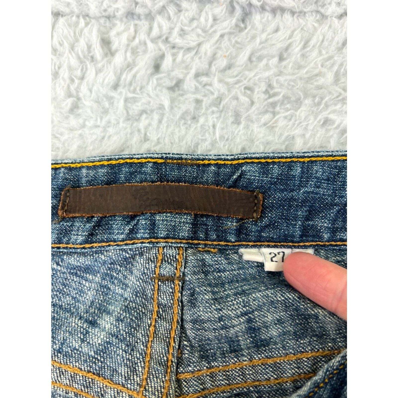 Denime FRX Jeans Womens 27 Blue Denim Bootcut Flared Low Rise 25x30 READ Size 27" / US 4 / IT 40 - 6 Thumbnail