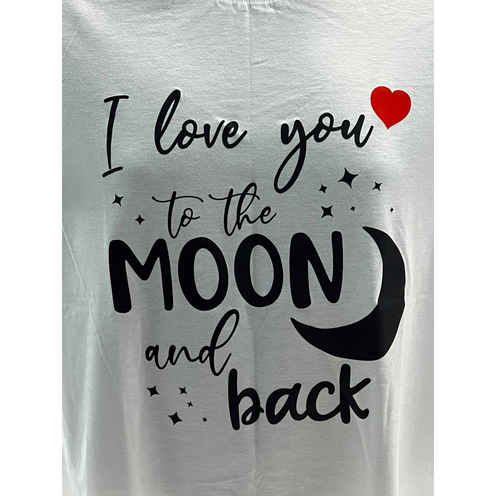 Other Woman’s I Love you to the moon and back White T-Shirt Size M / US 6-8 / IT 42-44 - 3 Thumbnail