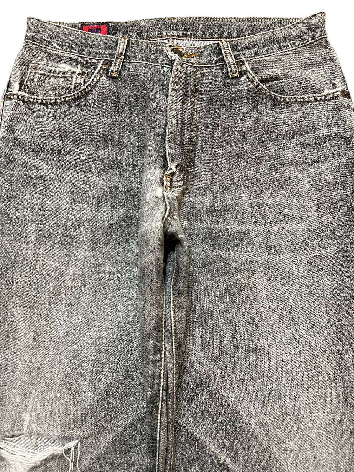 Edwin Vintage Edwin 503 Faded Wash Style Distressed Baggy Jeans Size US 31 - 3 Thumbnail