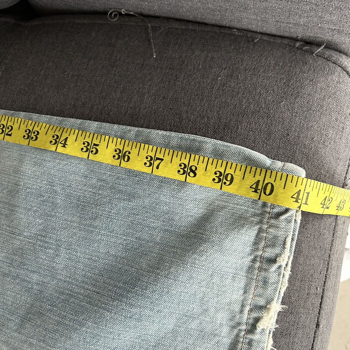 Tete Homme Tete Homme Flared Distressed Jeans Size US 29 - 21 Thumbnail
