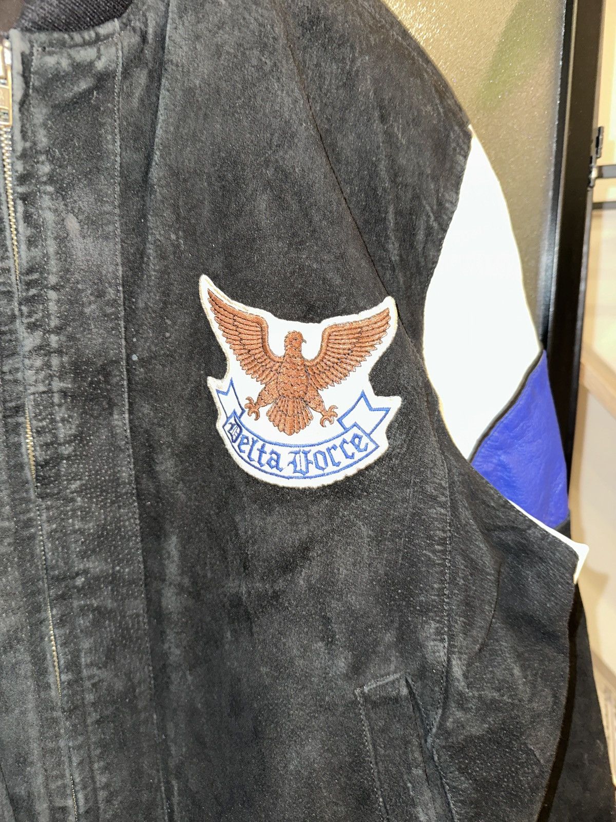 Other VTG Alamos Delta Force Leather Varsity Jacket Men’s XL Mili Size US XL / EU 56 / 4 - 8 Thumbnail