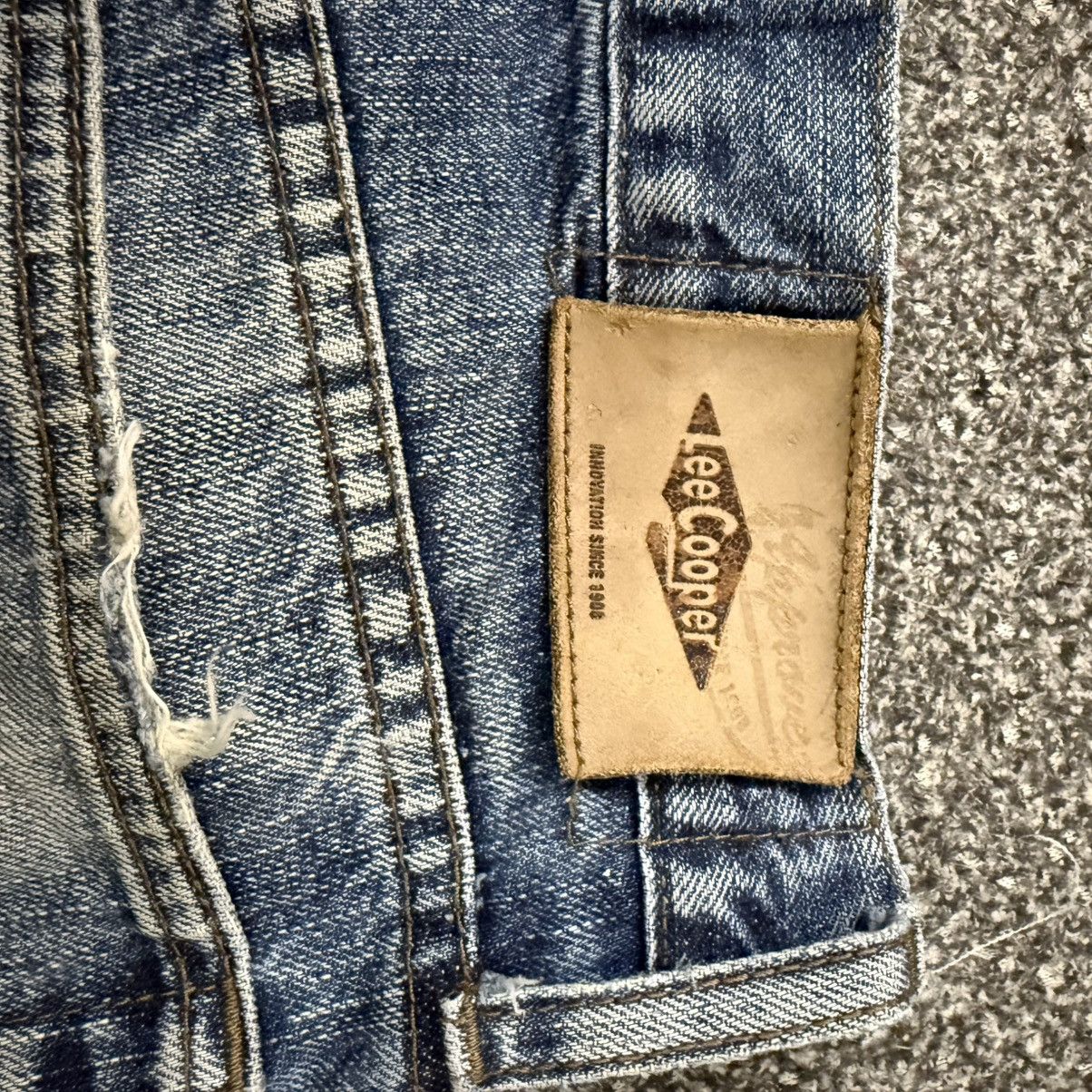 Seditionaries 1988 Casual Urban Lee Cooper Distressed WideLeg Denim Size US 36 / EU 52 - 7 Thumbnail