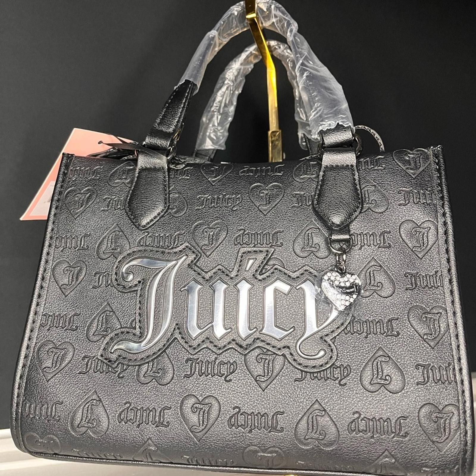 Juicy Couture Jeans Juicy Couture Upgrade U Mini Tote Bag With Crossbody Strap in Black, Women's